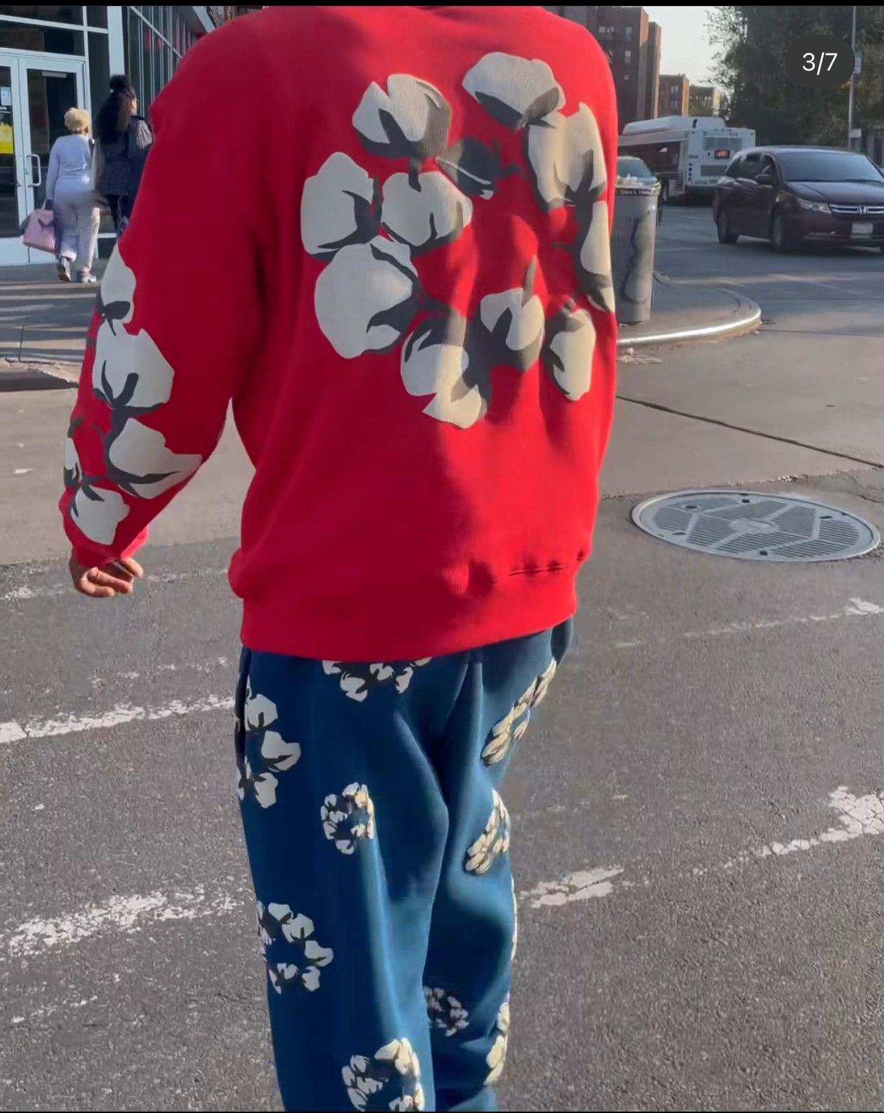 Cactus Plant Flea Market × DENIM TEARS Cactus Tears Wreath Sweats Navy Medium Size US 32 / EU 48 - 4 Thumbnail