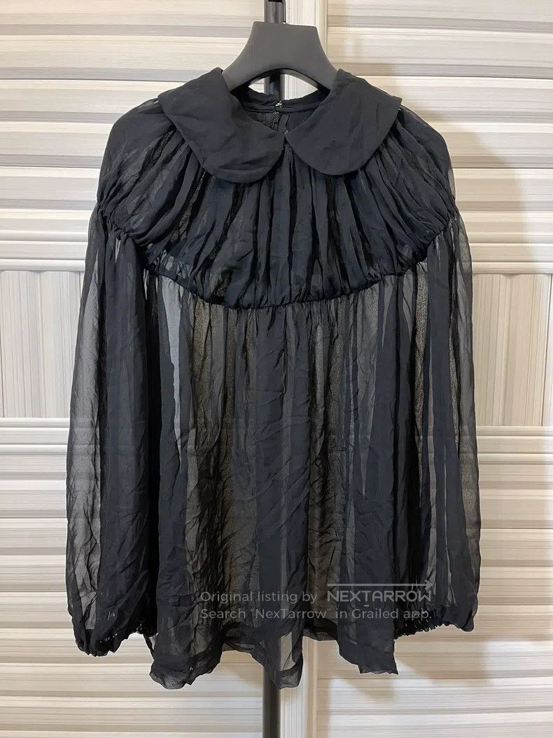 Comme des Garcons Comme Des Garcons Black Lace Round Neck Blouse Size M / US 6-8 / IT 42-44 - 1 Thumbnail