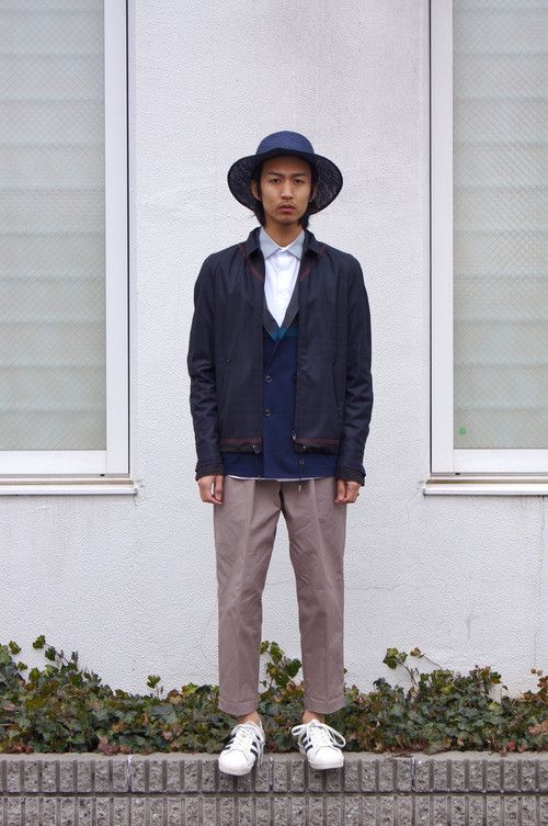 Kolor 2015 S/S Kolor Navy Mesh Trim Light Jacket Size US M / EU 48-50 / 2 - 2 Thumbnail