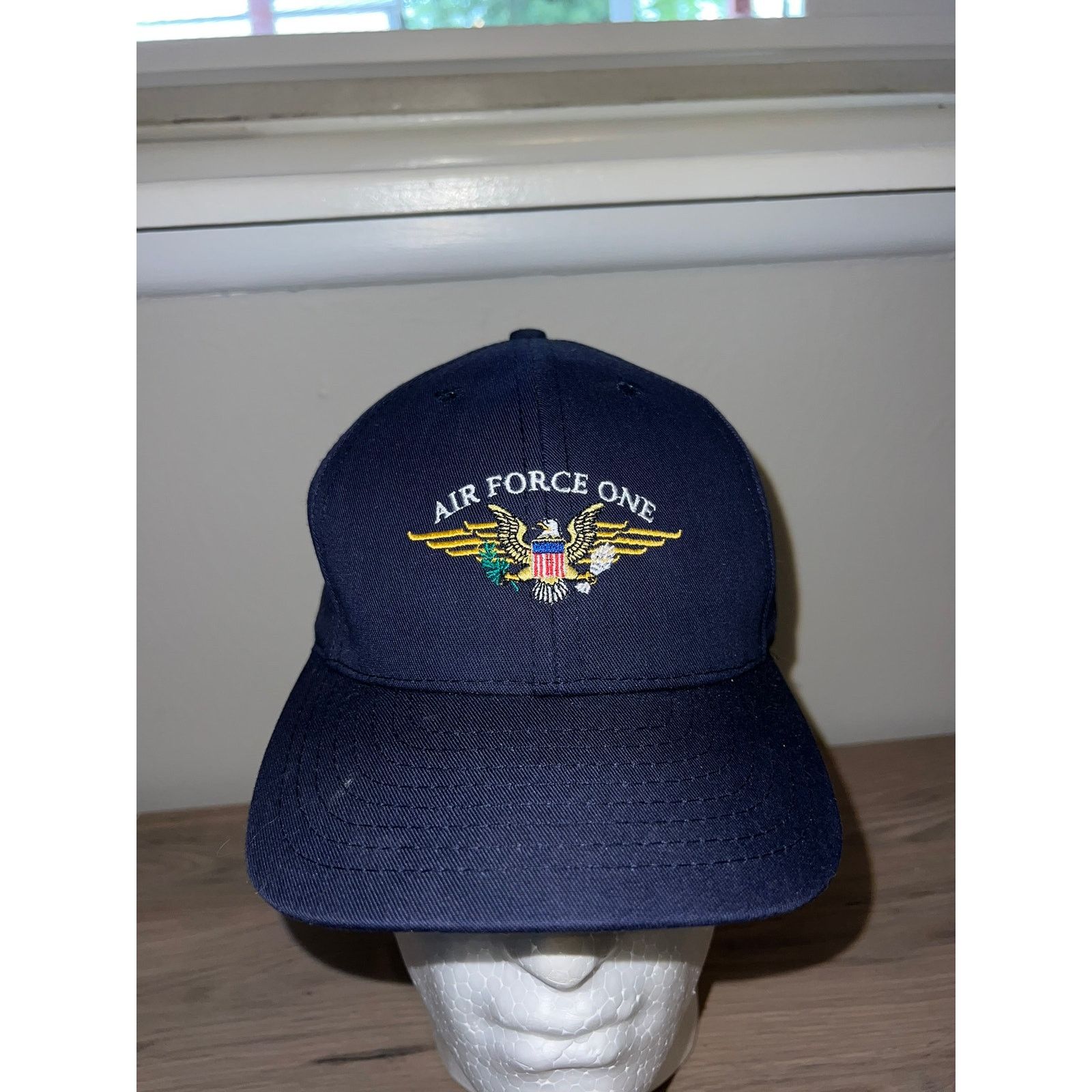 Vintage VTG Air Force One Presidential Airplane Reagan Library Hat Size ONE SIZE - 1 Thumbnail