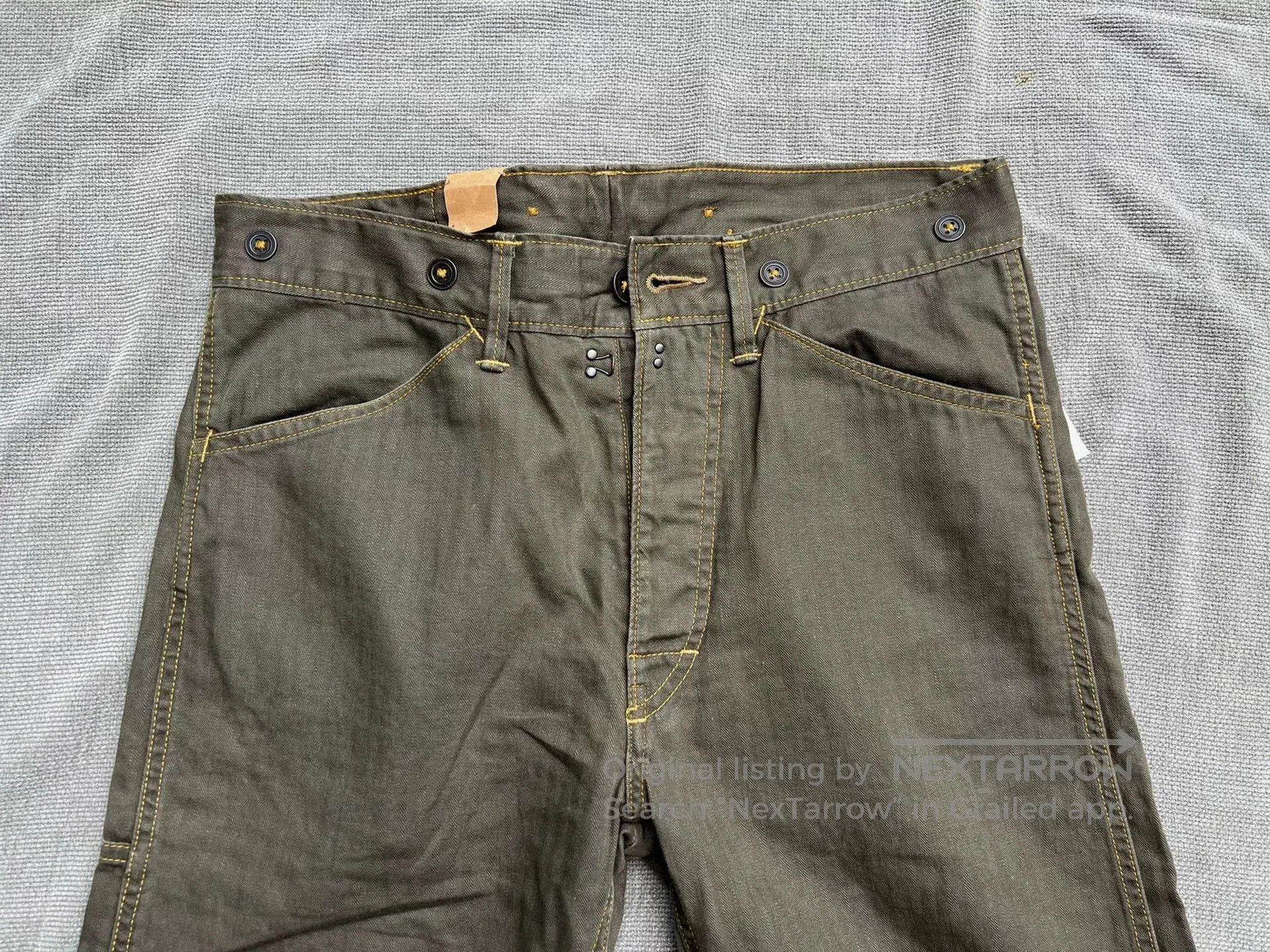 Vintage DoubleRl Herringbone Work Pants.