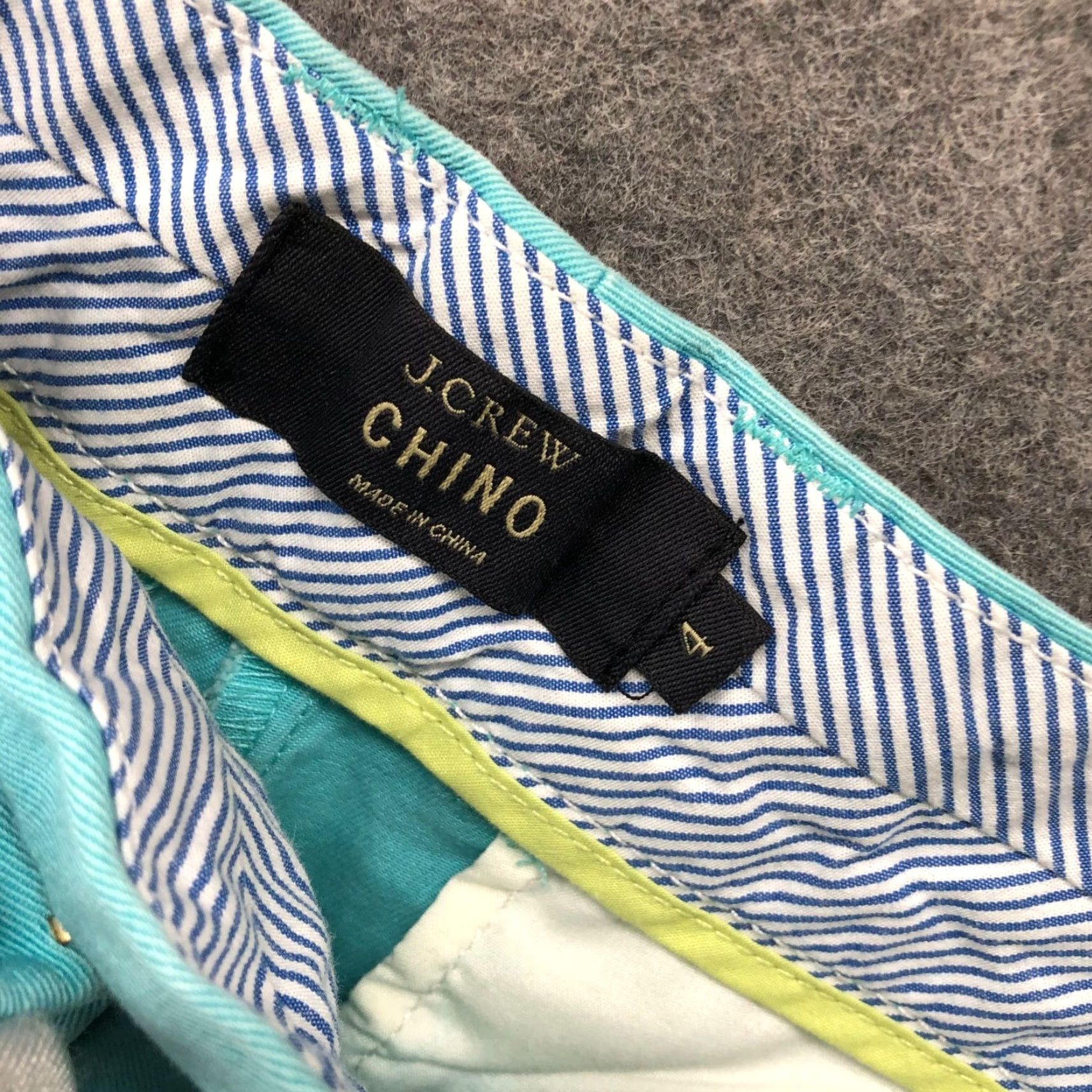 J.Crew J. Crew Chino Short Womens Size 4 City Fit Blue 4'' Low Rise Cotton Flat Front Twill Vintage No Size 27" / US 4 / IT 40 - 6 Thumbnail