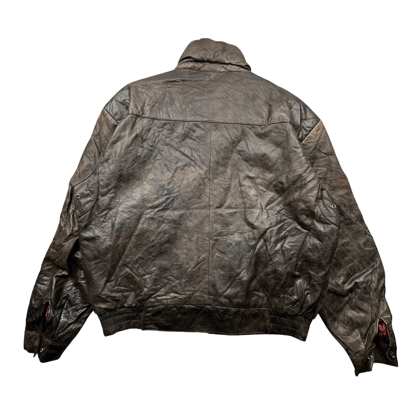 Other Vintage J Riggings Leather Bomber Jacket Large Brown Size US L / EU 52-54 / 3 - 2 Thumbnail