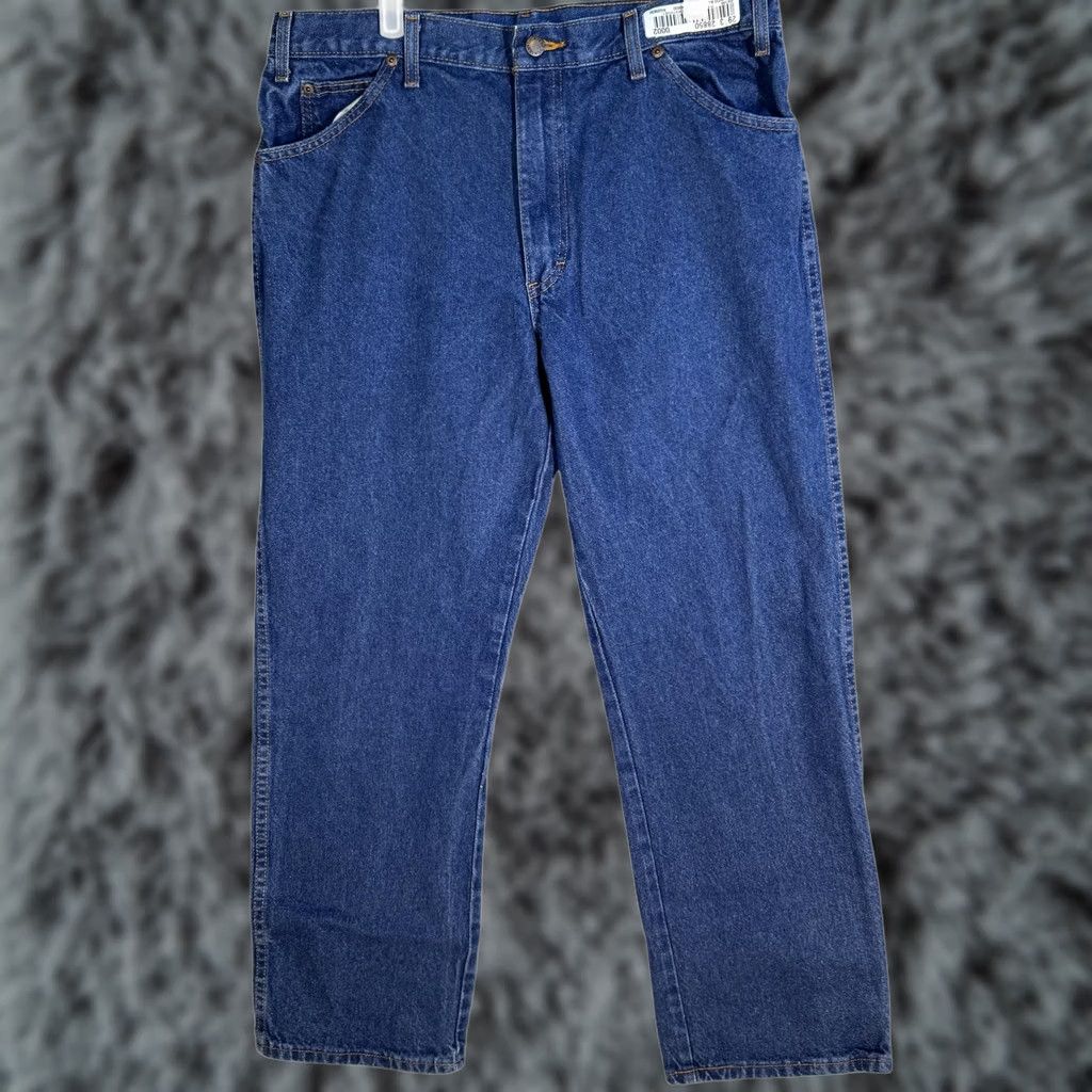 Dickies Dickies Jeans Mens 36x30 Blue Denim Workwear Zip Fly Straight Leg 5-Pocket Regular Rise Male USA Industrial Vintage: No Size US 36 / EU 52 - 1 Thumbnail