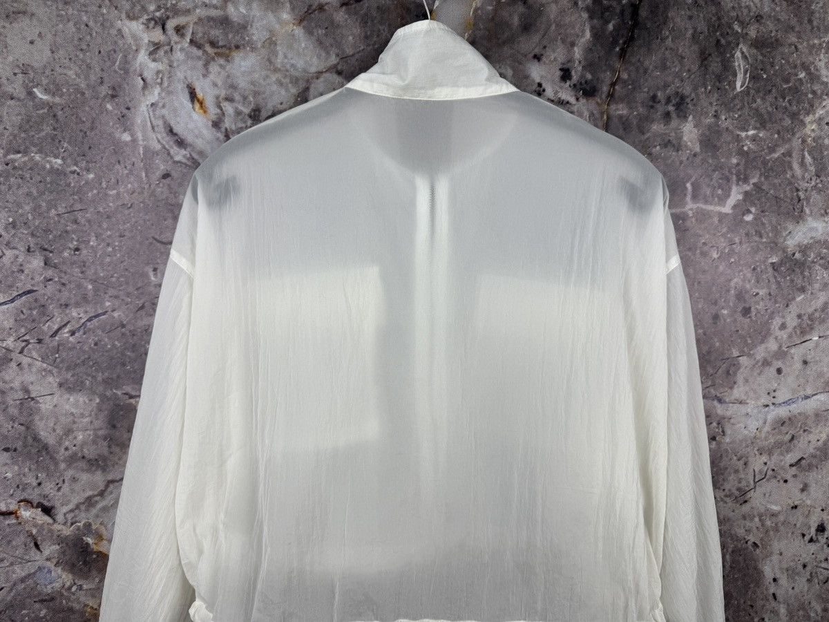 Other Ingni Sheer Cropped Zip Jacket White Lightweight Pocket Deta Size M / US 6-8 / IT 42-44 - 14 Thumbnail