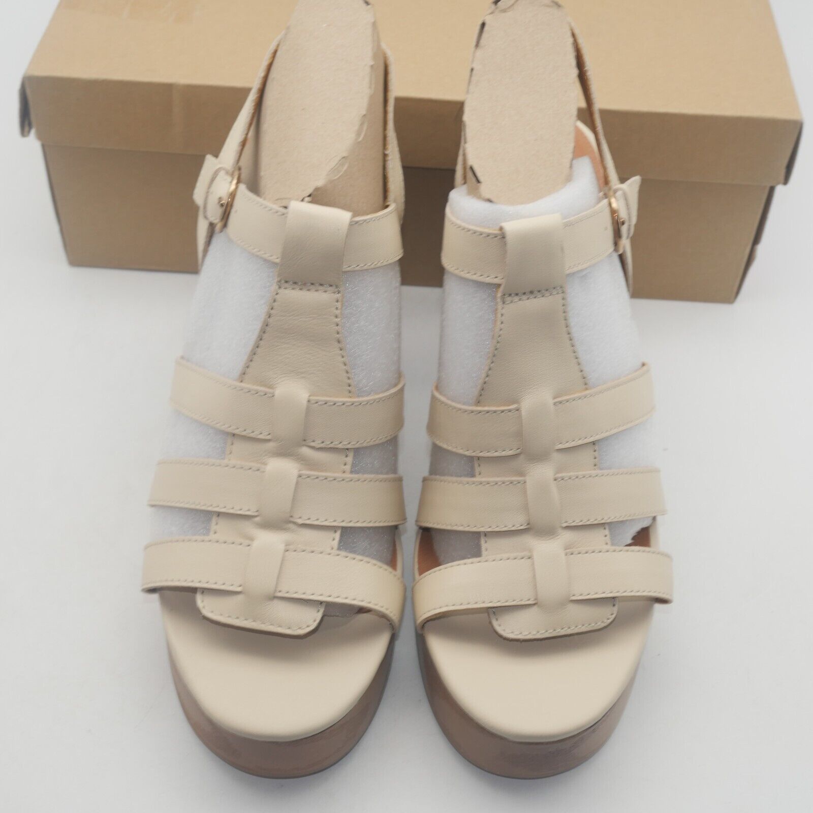 Lucky Brand NEW Lucky Brand Imana Leather Ankle Strap Sandals Heels Size US 9.5 / IT 39.5 - 7 Thumbnail
