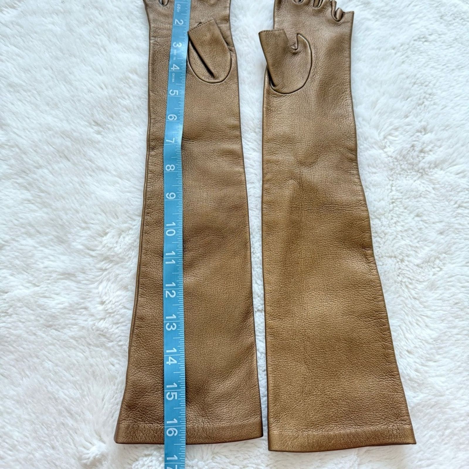 Chanel CHANEL women bronze gloves Authentic Size ONE SIZE - 5 Thumbnail