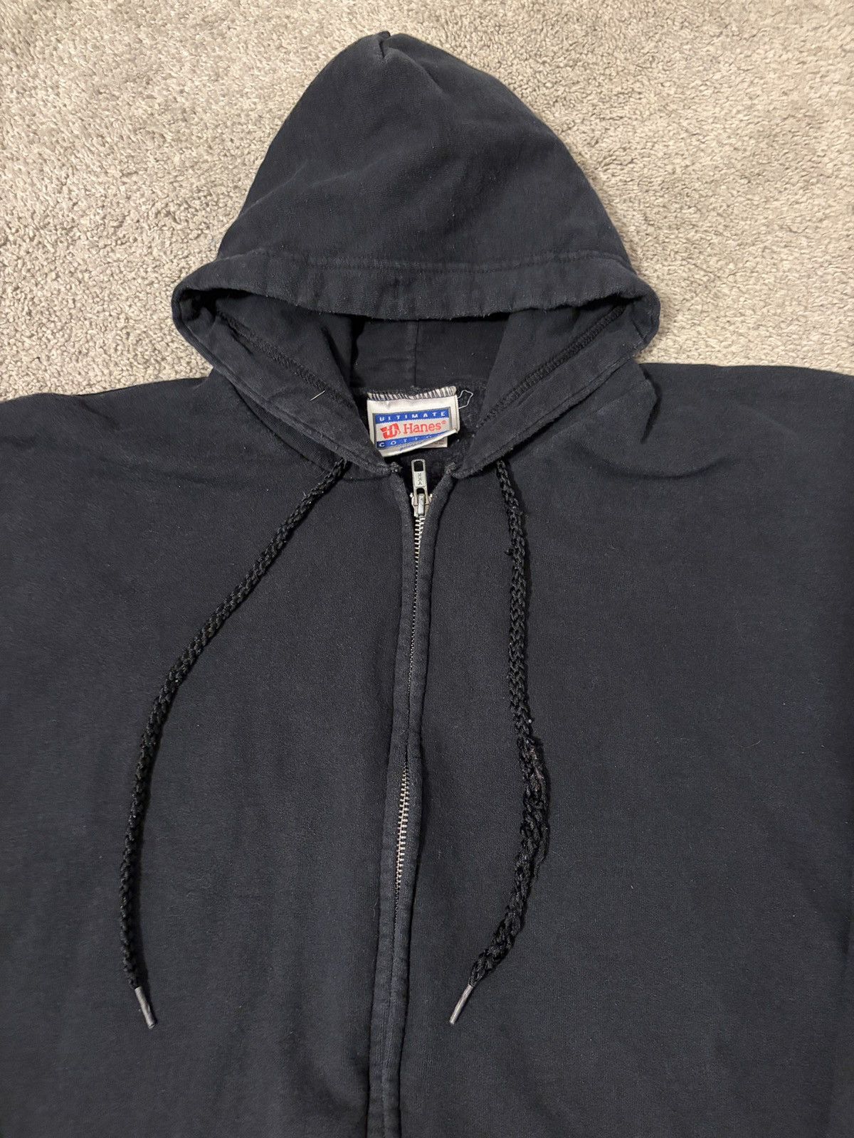 Hanes Vintage Y2K Hanes Ultimate Cotton Hoodie Fleece Lined XL Size US XL / EU 56 / 4 - 8 Thumbnail