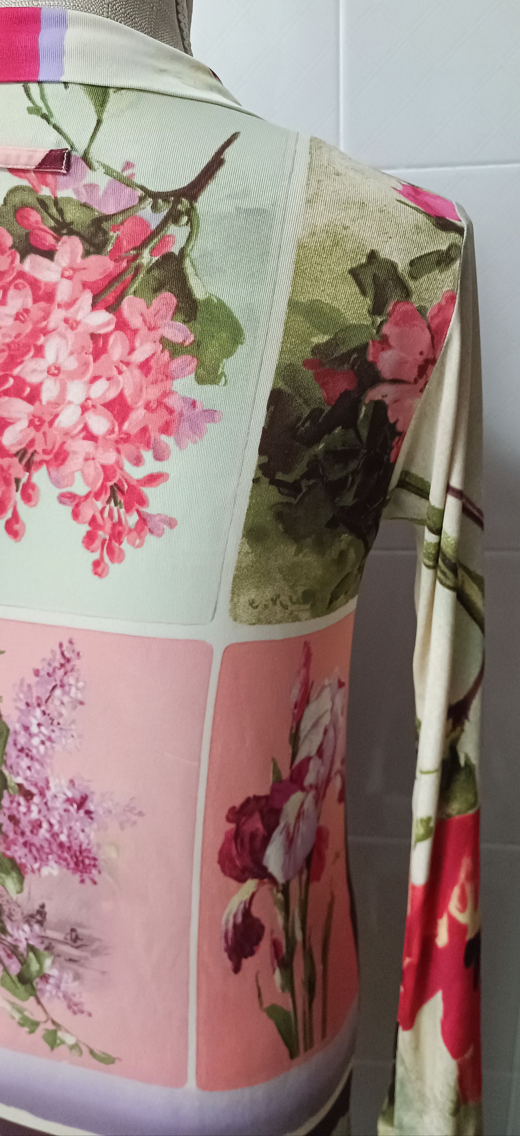 Jean Paul Gaultier Spring 2001 - Floral midi dress Size M / US 6-8 / IT 42-44 - 22 Thumbnail