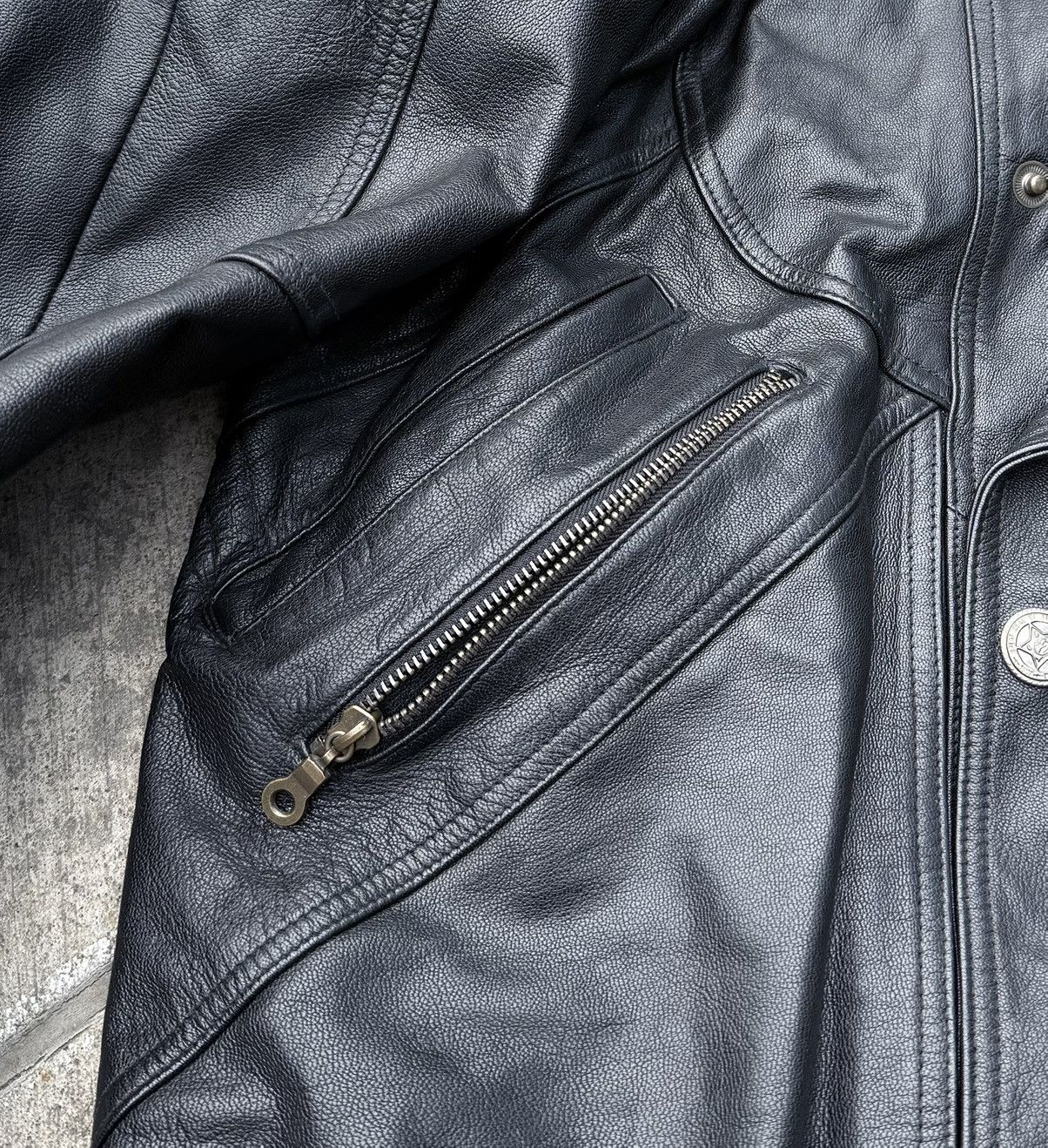 Vintage Vintage Leather Y2K avantgarde streetwear jacket Size US XL / EU 56 / 4 - 10 Thumbnail