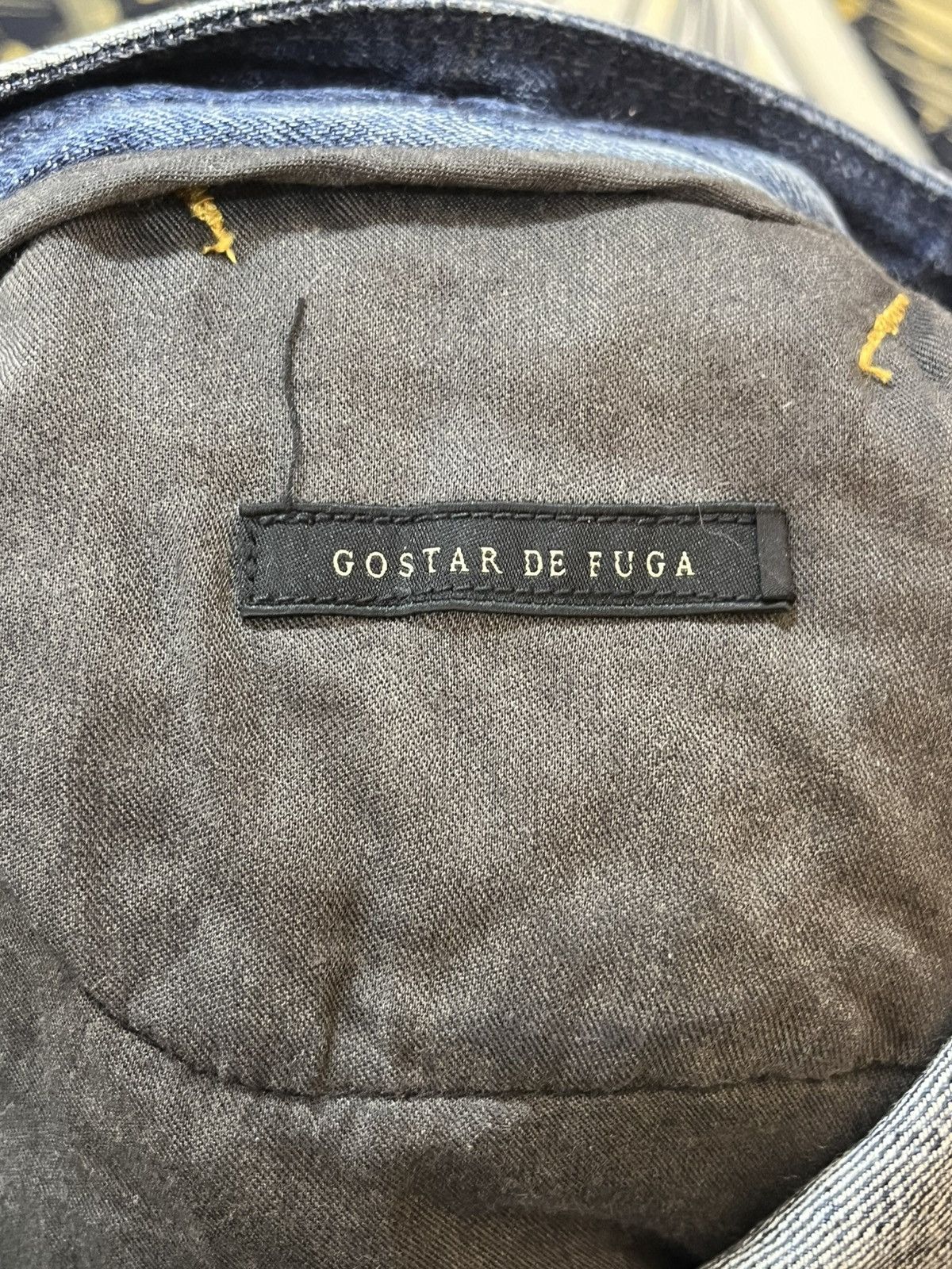 GOSTAR DE FUGA Vintage Go Star De Fuga Whiskers Curve Leg Denim Size US 31 - 9 Thumbnail