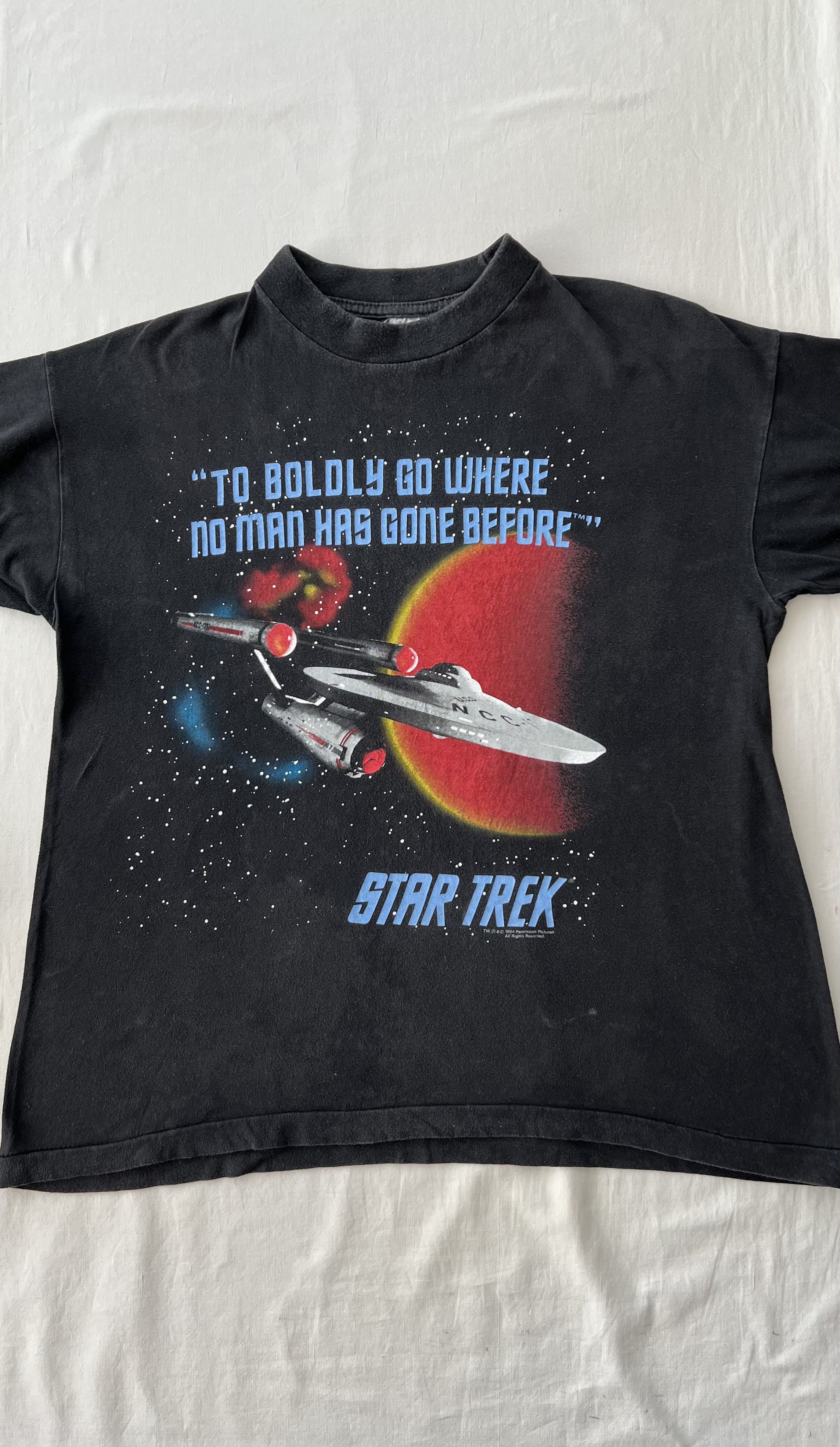 Vintage Vintage 1994 Star Trek NCC-1701 Movie Black T-shirt Size US M / EU 48-50 / 2 - 5 Thumbnail