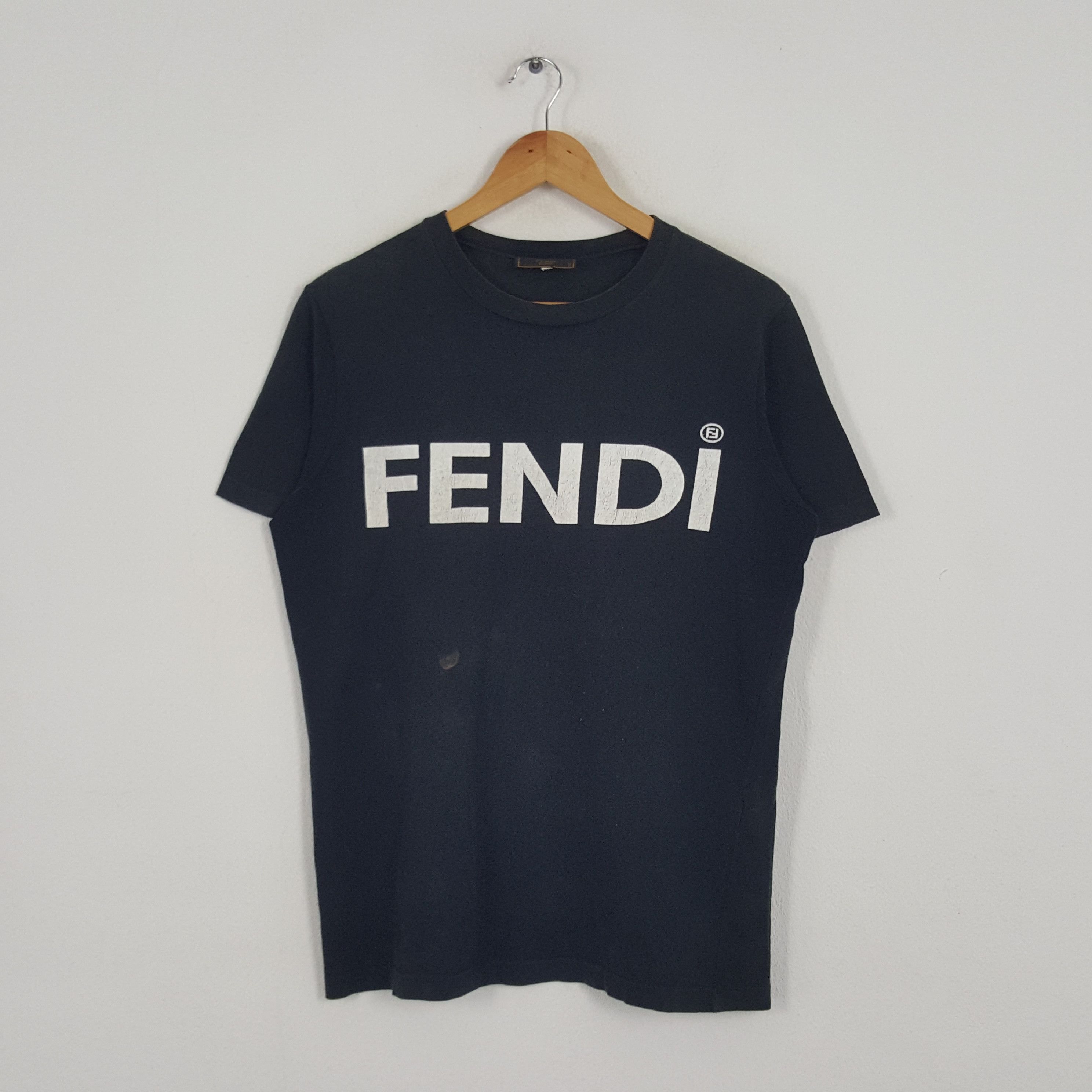 Fendi × Vintage Vintage Fendi Italian Brand Spellout Tshirt Size US M / EU 48-50 / 2 - 1 Thumbnail
