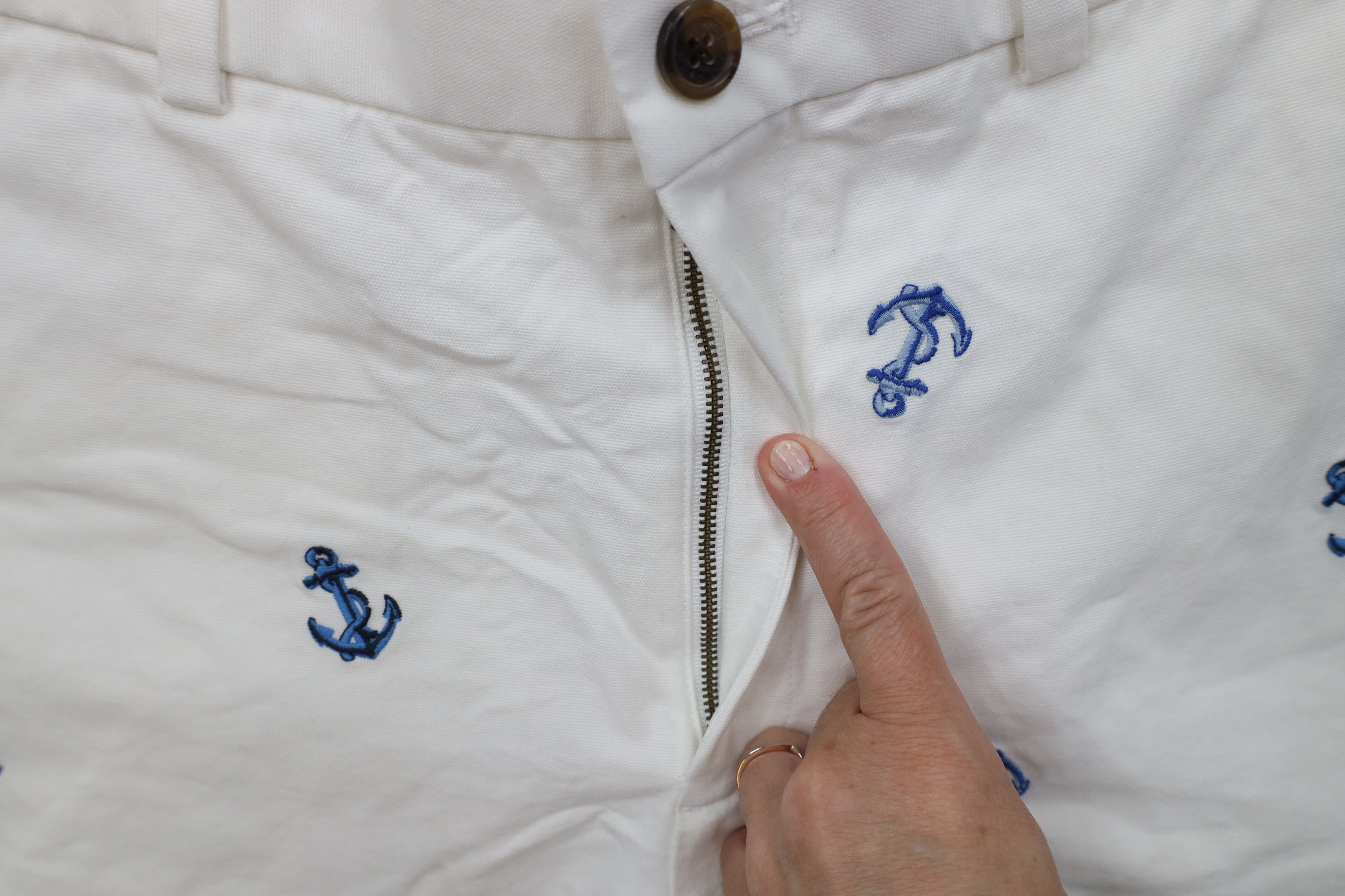 Brooks Brothers Vintage Brooks Brothers All Over Print Golf Chino Shorts Size US 33 - 6 Thumbnail