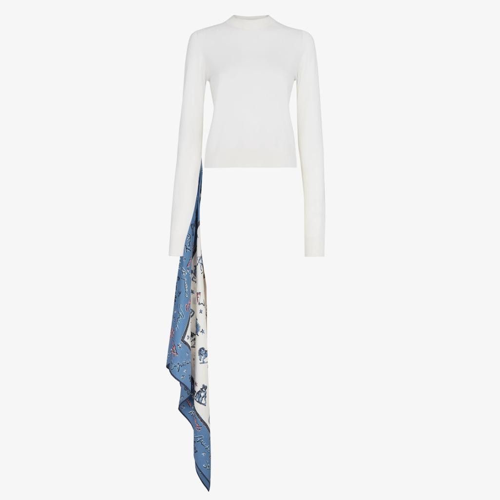 o1loc1c0824 Jumper in White