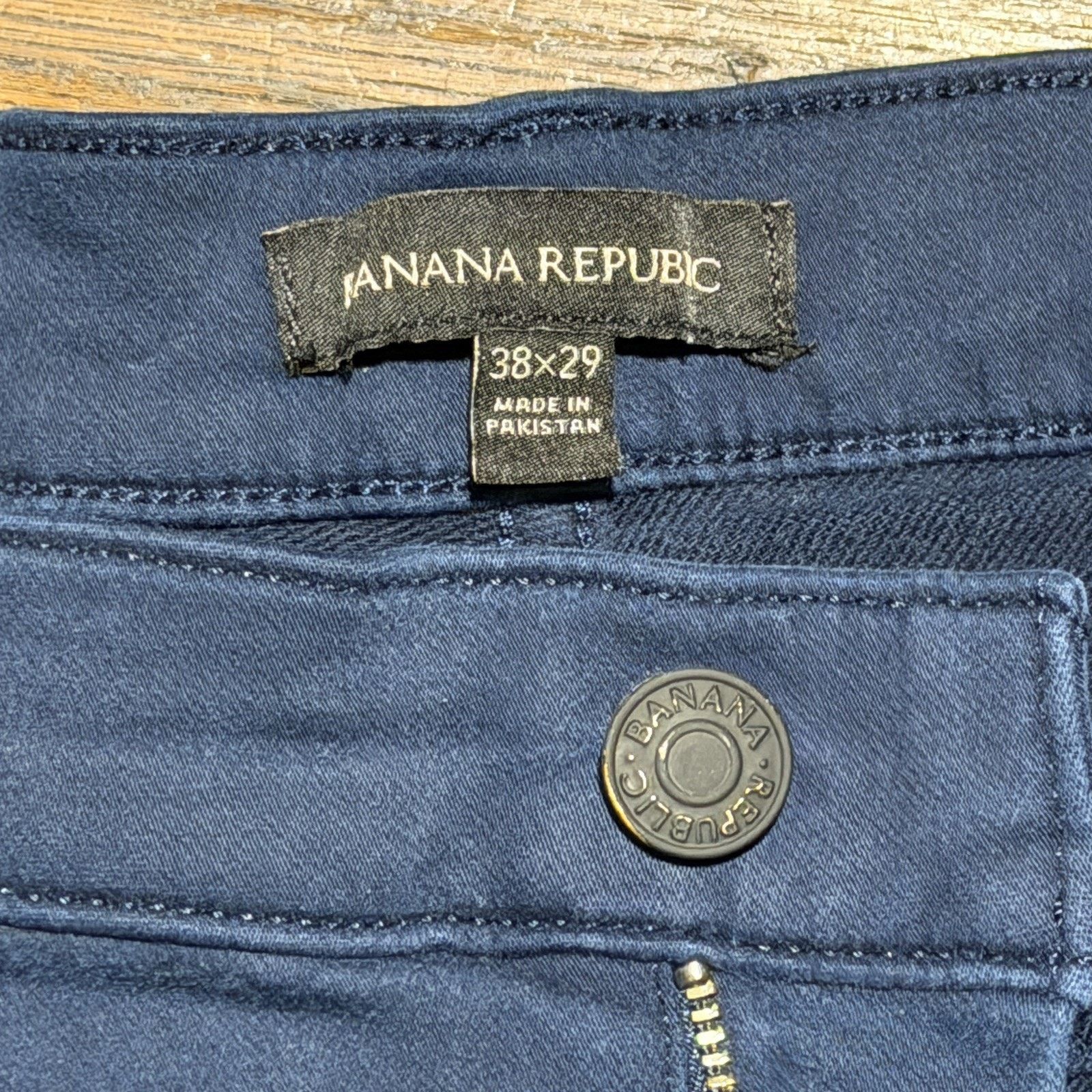 Banana Republic Banana Republic 38x29 Navy Jeans Style Pants Slim Straight Size US 38 / EU 54 - 5 Thumbnail