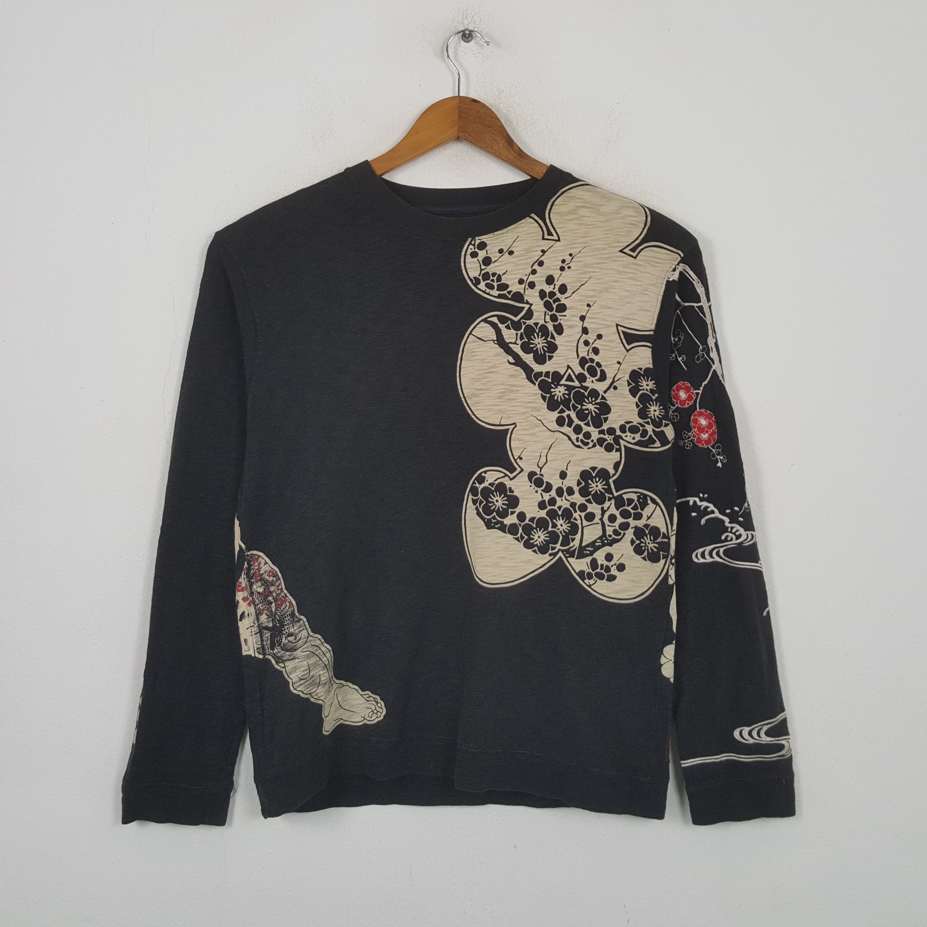 Japanese Brand Vintage Karakuri Tamashi Japan Brand Sweatshirt RR12 Size US M / EU 48-50 / 2 - 3 Thumbnail