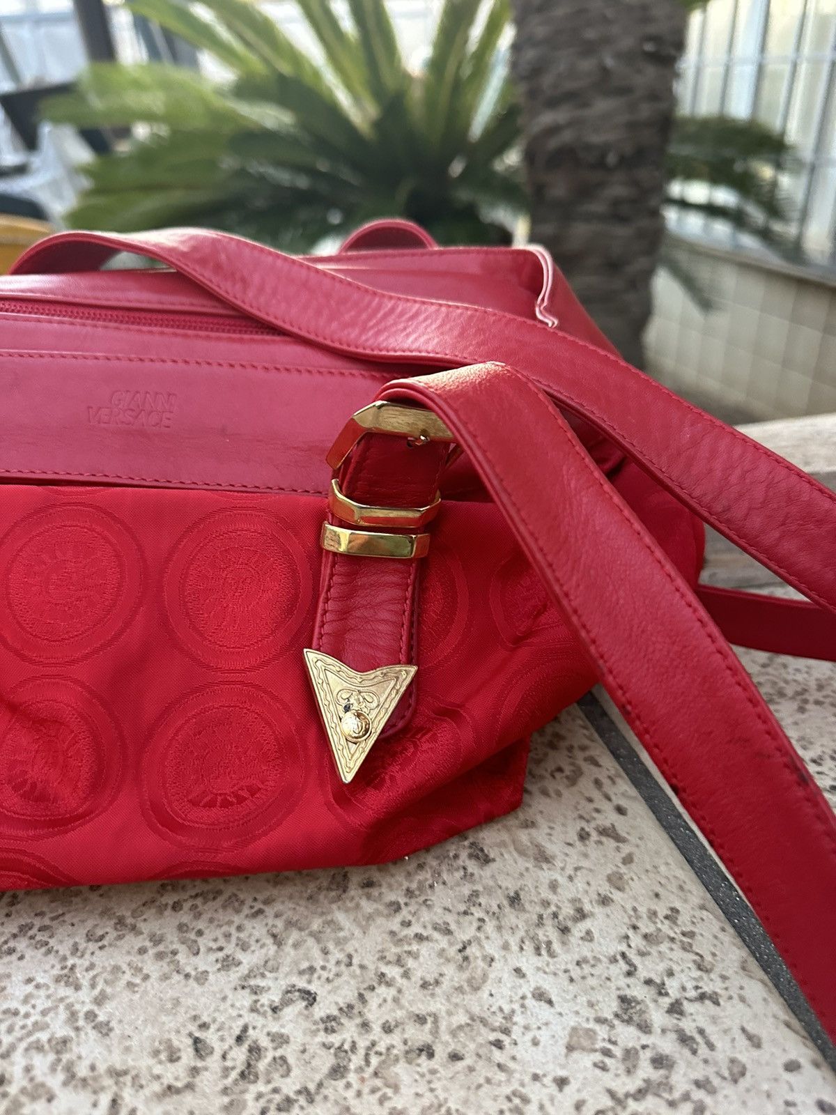 Versace Gianni Versace Red Bag Vintage 1990s Size ONE SIZE - 4 Thumbnail