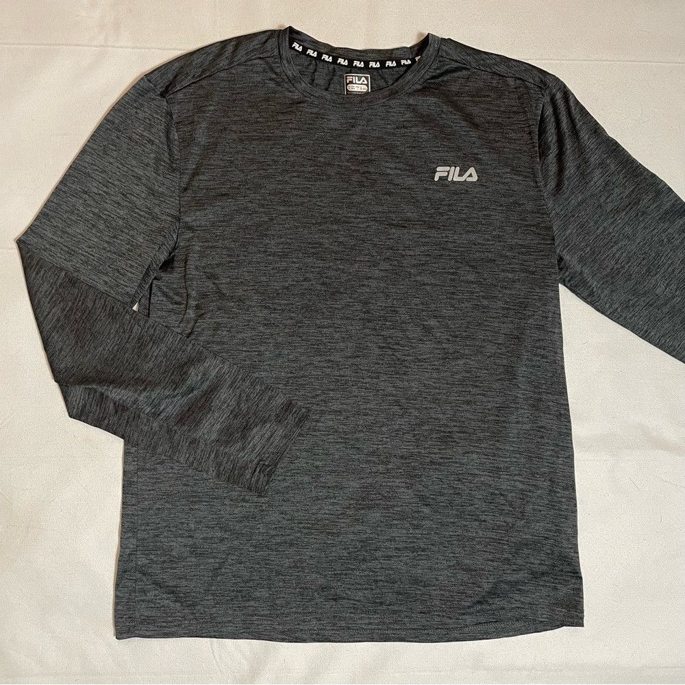 Fila FILA Long Sleeve Active Grey Tee Size M Size US M / EU 48-50 / 2 - 1 Thumbnail