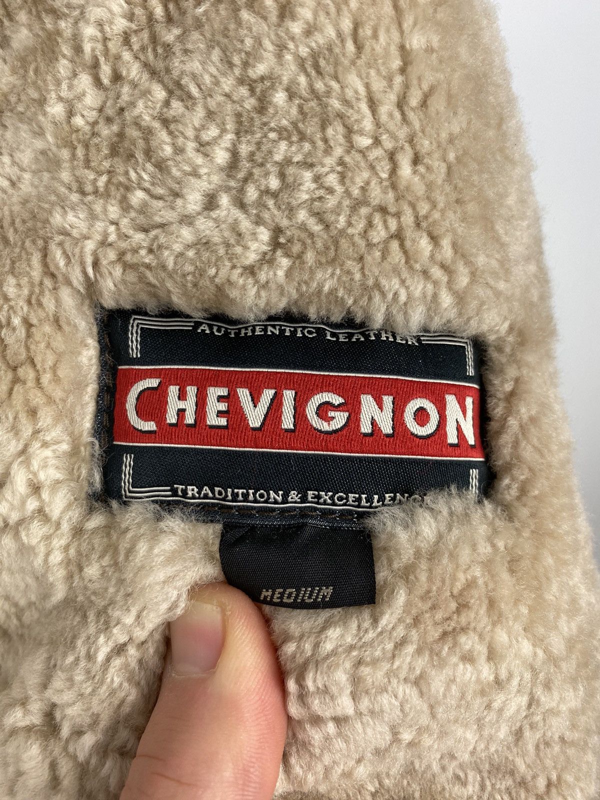 Chevignon Vintage Chevignon Shearling Leather Coat Pilots Avirex Size US M / EU 48-50 / 2 - 18 Thumbnail