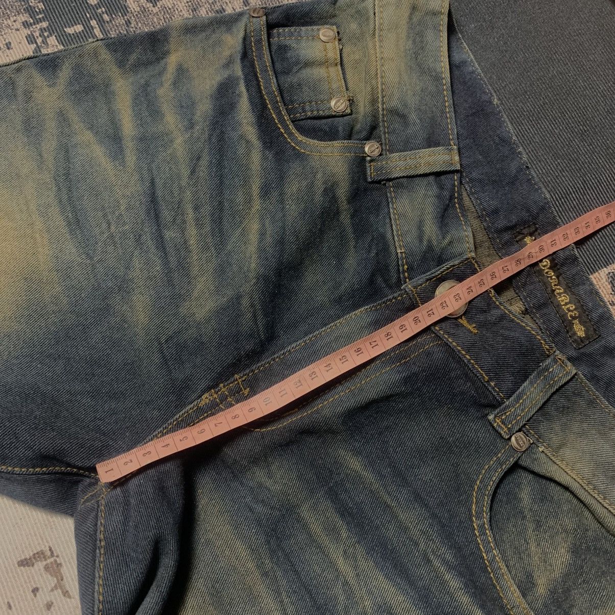 Japanese Brand Adorable Contrast Jeans Size US 32 / EU 48 - 10 Thumbnail