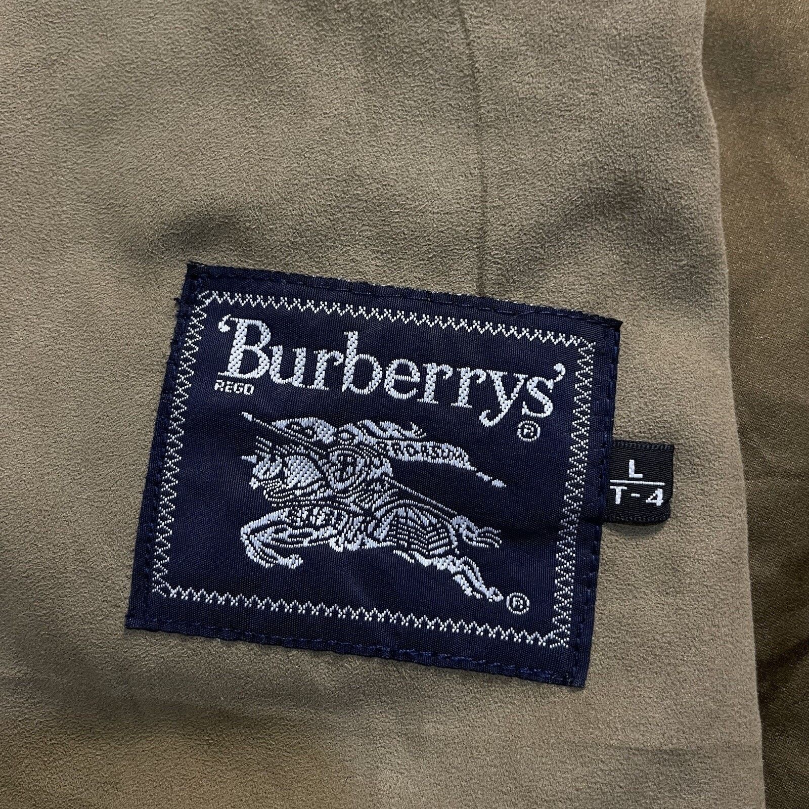 Burberry vintage burberry coat jacket FAUX SUEDE lightweight overcoat Size US L / EU 52-54 / 3 - 8 Thumbnail