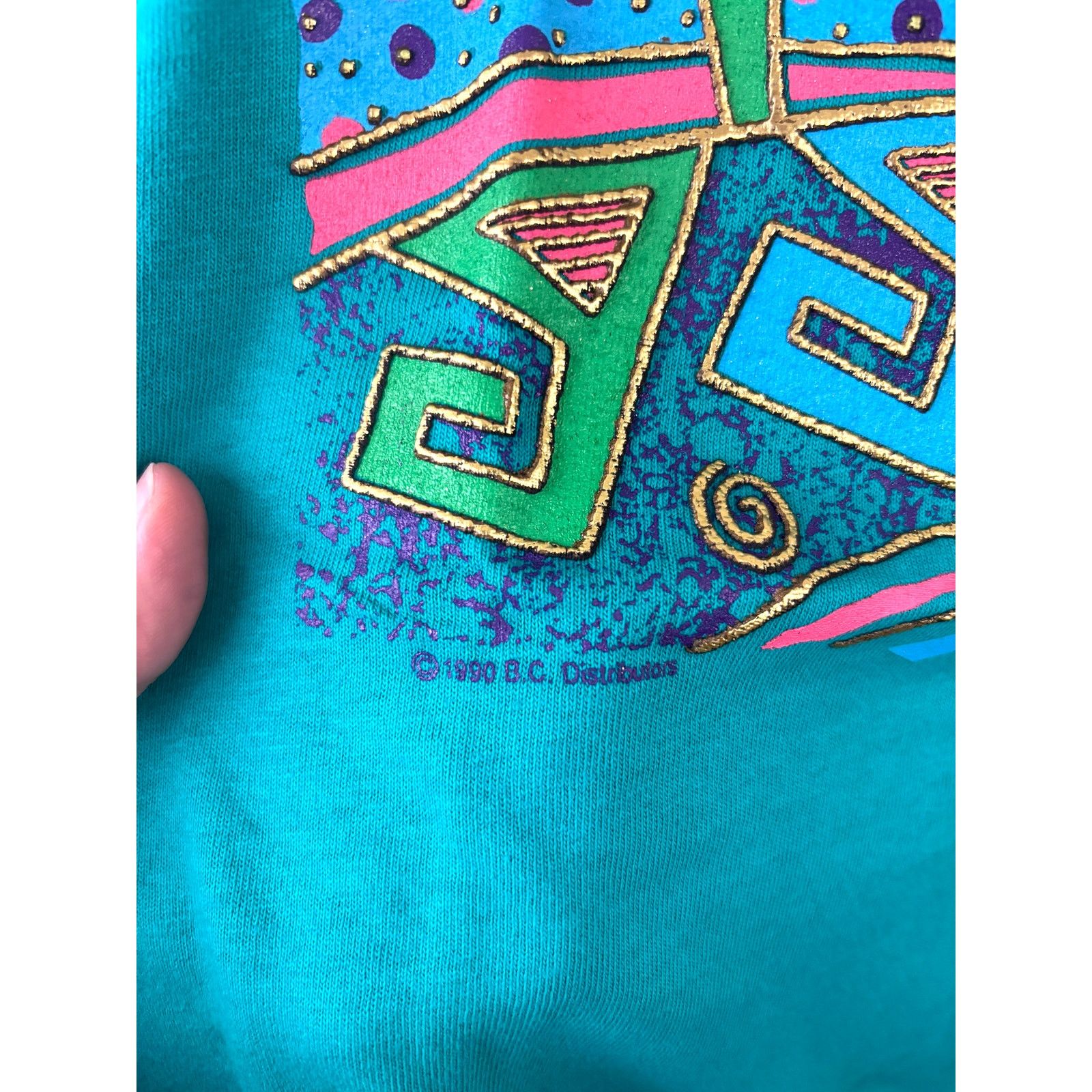 Vintage VTG Arizona Single Stitch Crewneck Tshirt Green Southwestern Size US L / EU 52-54 / 3 - 4 Thumbnail