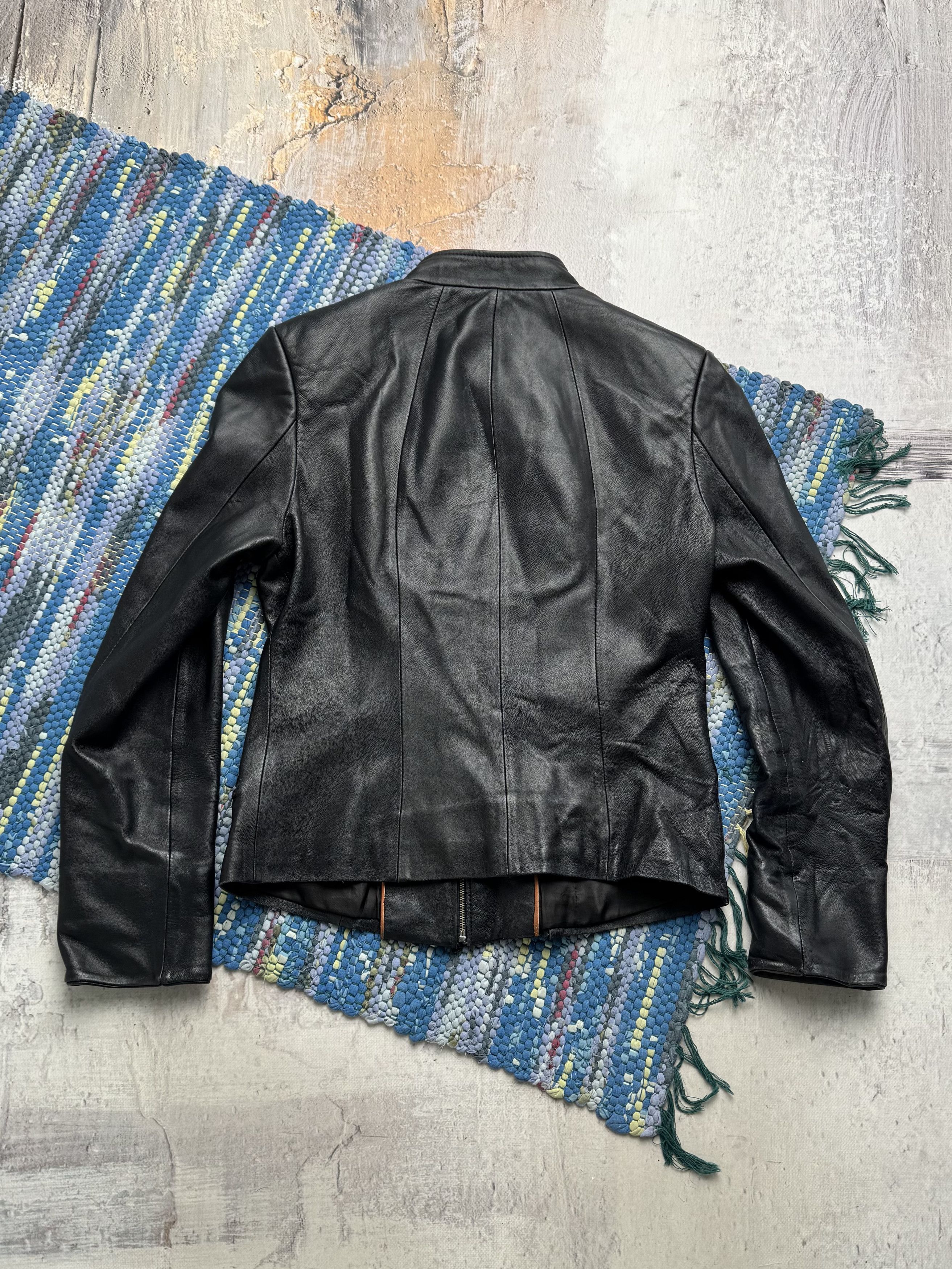 Vintage Vintage Cropped Leather Jacket A8(V8)D15 Size L / US 10 / IT 46 - 11 Thumbnail