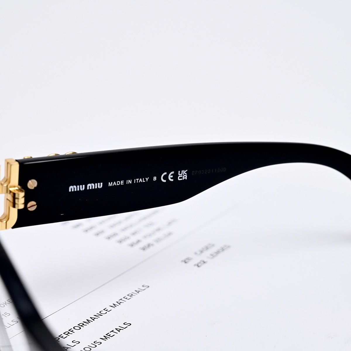 Miu Miu MIU MIU 0MU 01VV GLASSES Size ONE SIZE - 5 Thumbnail