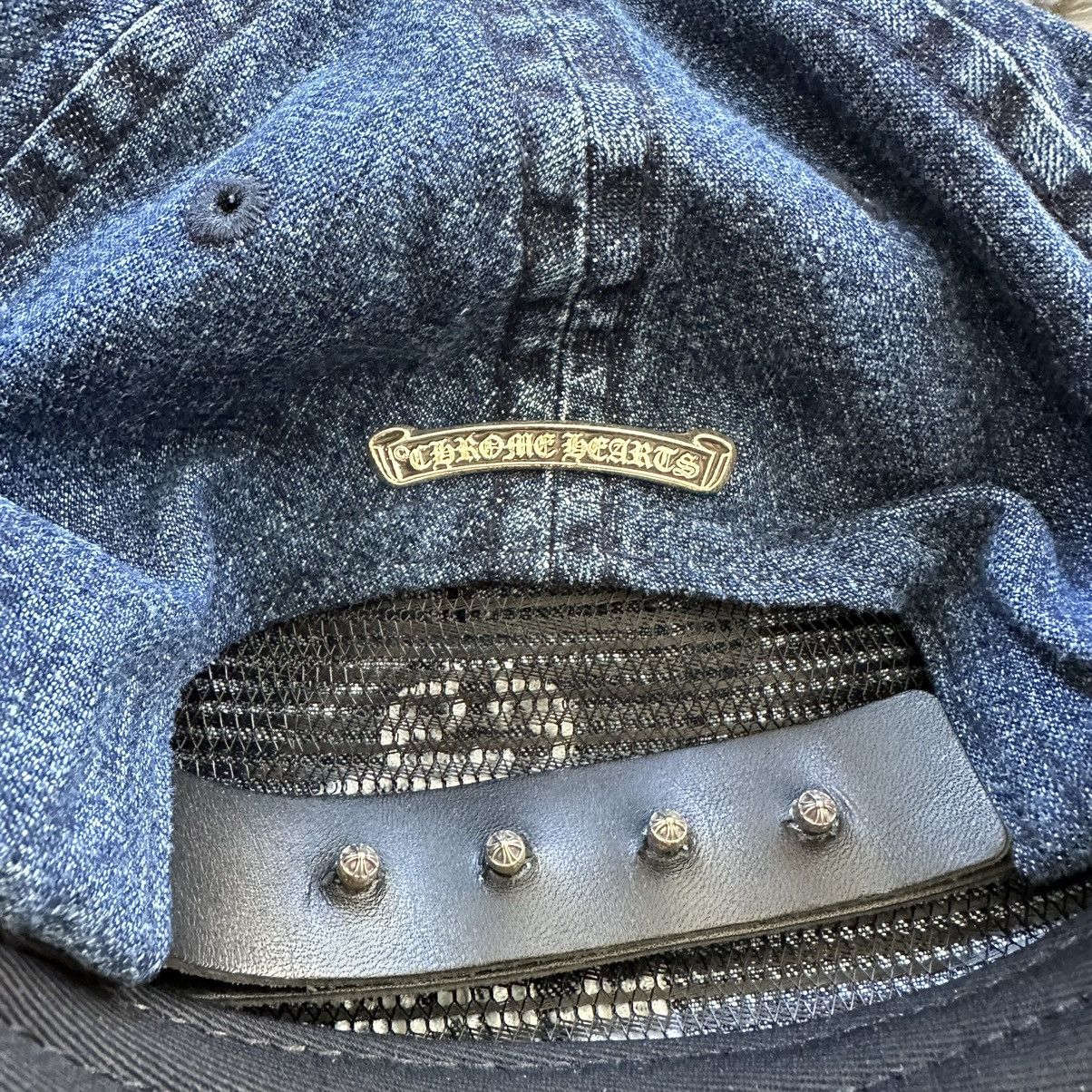 Chrome Hearts Chrome Hearts Dagger Denim Hat with Silver Buttons Size ONE SIZE - 4 Thumbnail