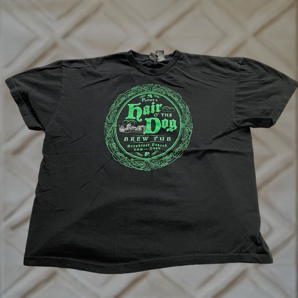 Vintage St. Paddy's T-Shirt Men 2XL Black Crew Neck Short Sleeve Graphic Tee Shirt Shirt T-Shirt Mens Black 2XL St. Paddy's Beer Classic USA 90s? Size US XXL / EU 58 / 5 - 1 Thumbnail