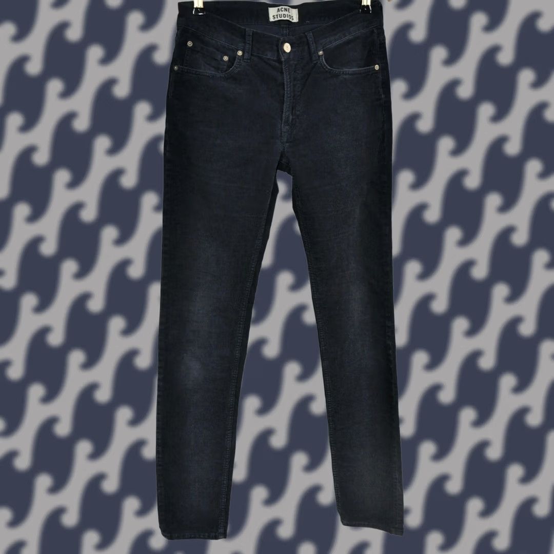 Acne Studios ACNE STUDIOS ACE CORD JEANS Mens W30/L34 Blue 98%Cotton 2%Elastane Classic Skinny Denim Pants Size US 30 / EU 46 - 1 Thumbnail
