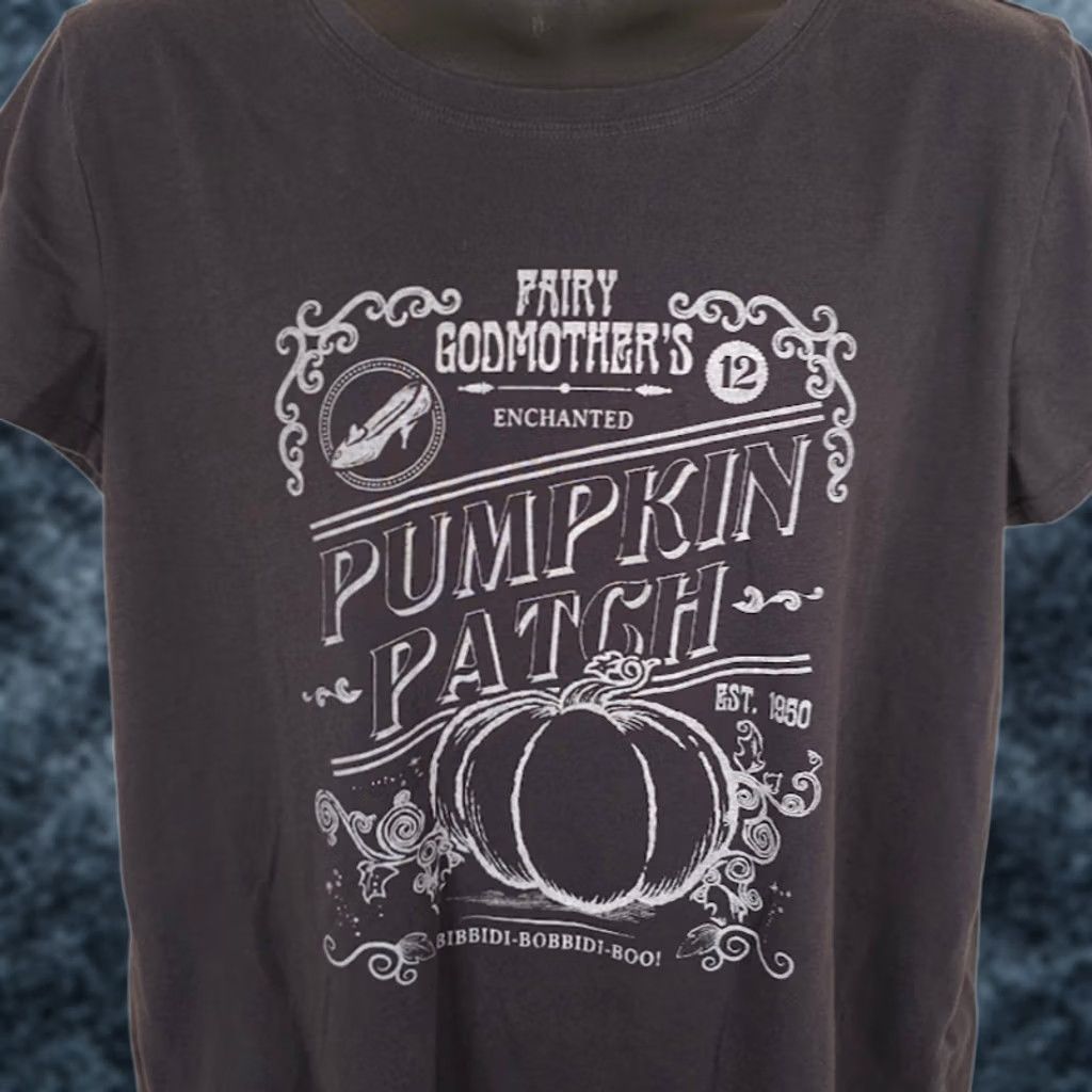 Disney Disney Cinderella T Shirt Womens XL Black Fairy Godmother Pumpkin Patch Disney Size XL / US 12-14 / IT 48-50 - 1 Thumbnail