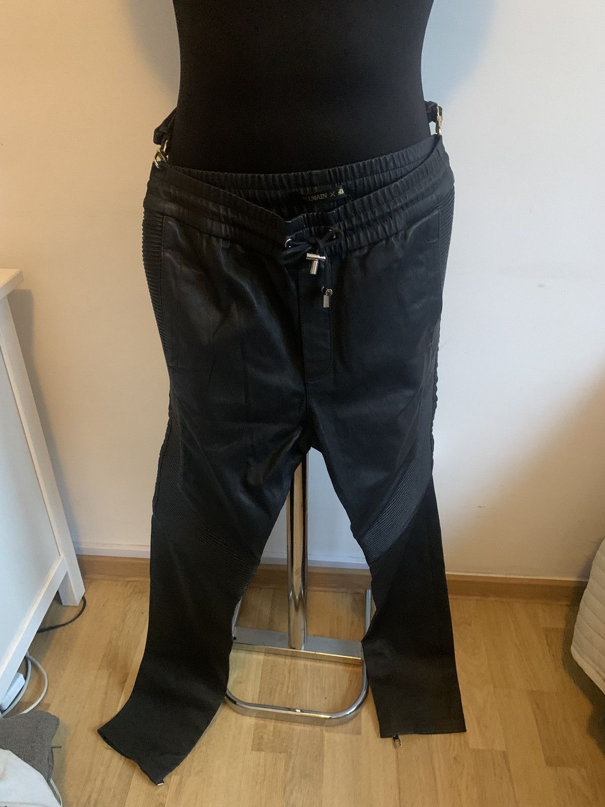 Balmain Leather pants for men BalmainxH&M Size US 34 / EU 50 - 2 Thumbnail