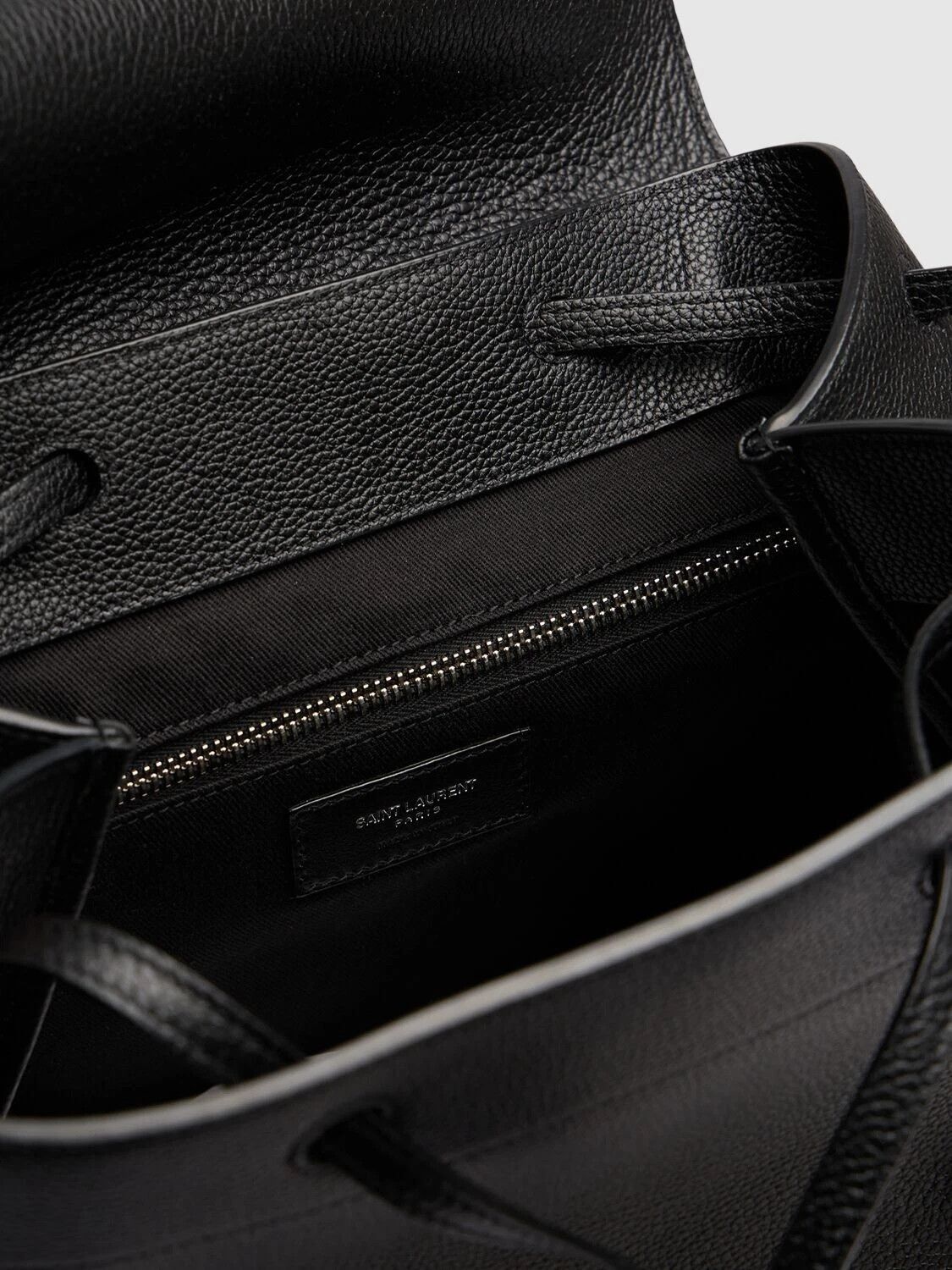 Saint Laurent Sac De Jour Men's Black Leather Backpack