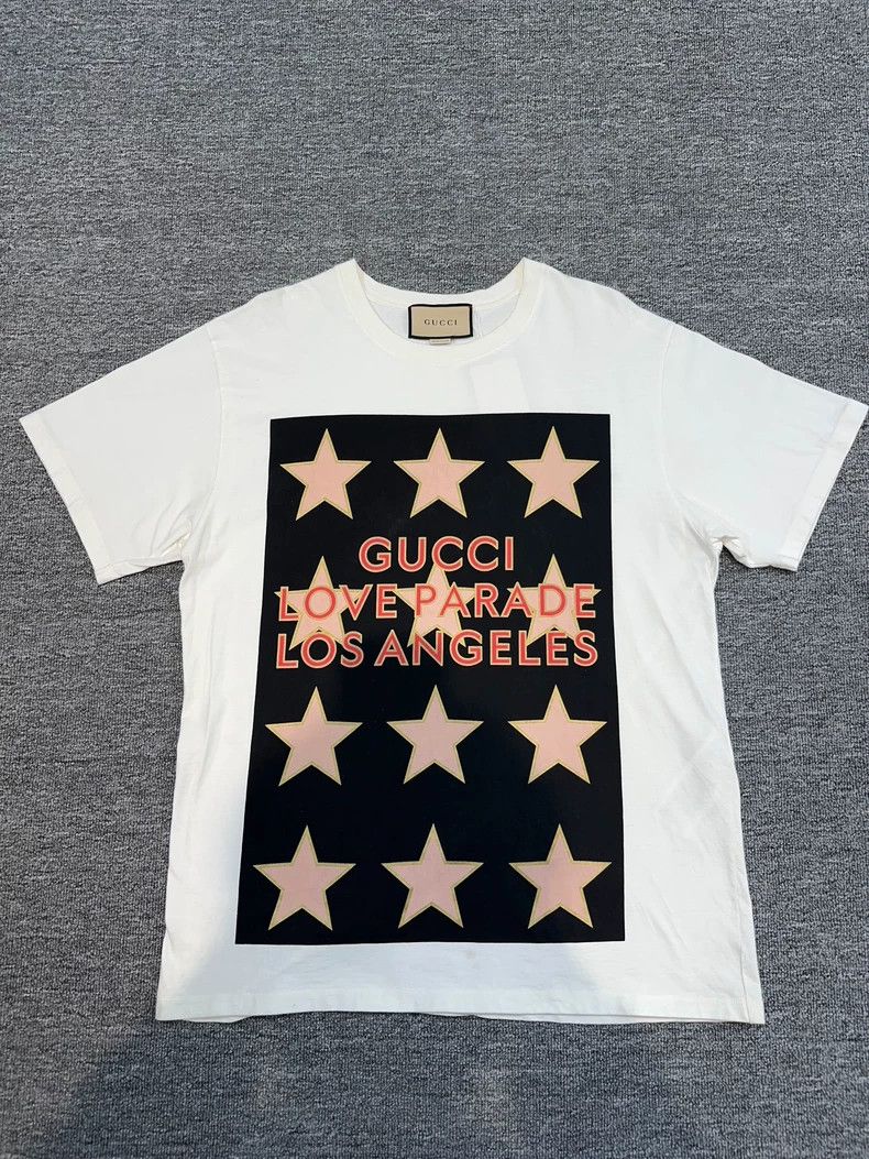 Gucci Gucci Star letter printed short sleeves 2502-Nextarrow Size US L / EU 52-54 / 3 - 1 Thumbnail