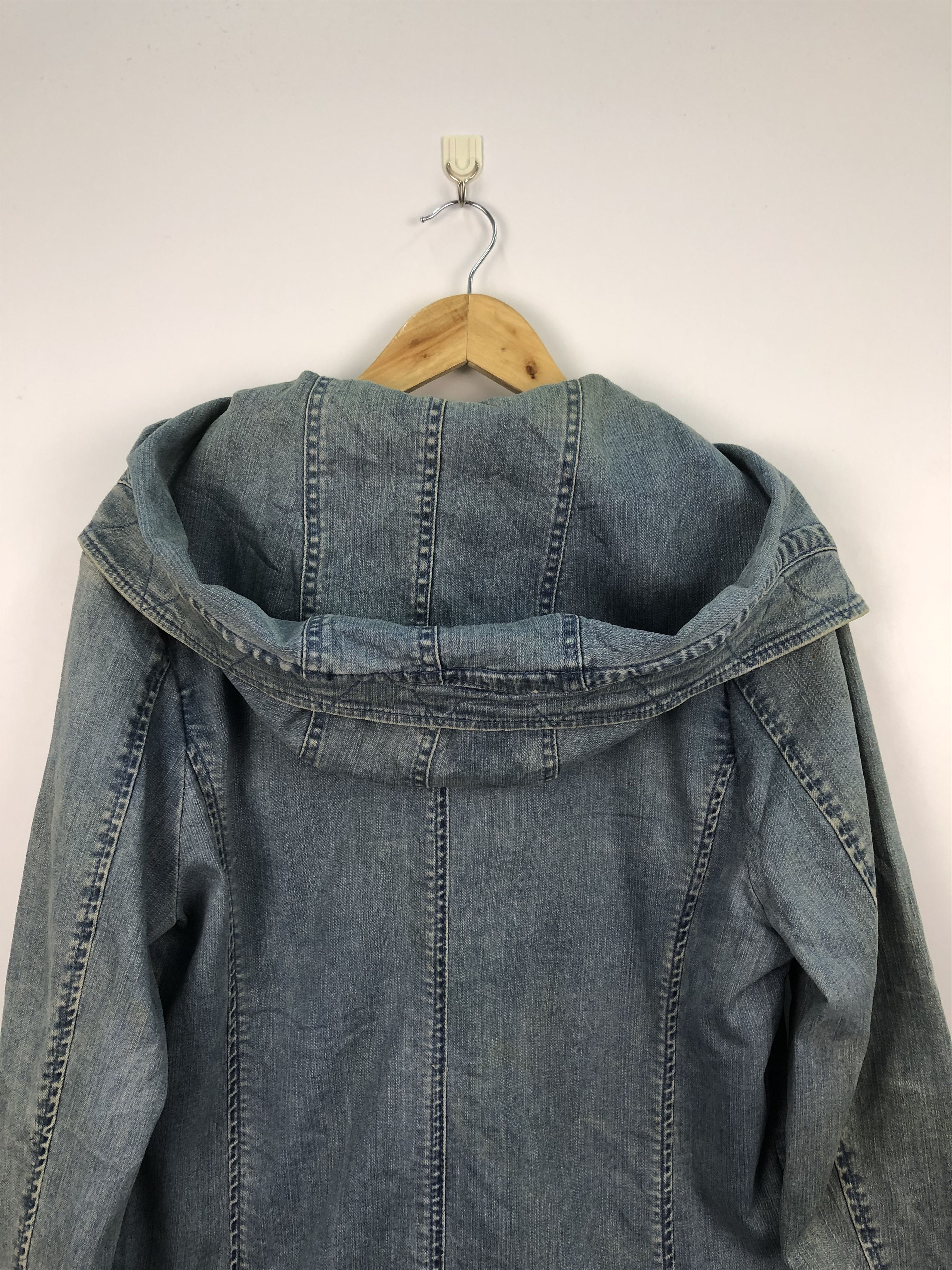Vanquish Vintage Black By Vanquish Denim Jacket Hoodie J0113 Size US S / EU 44-46 / 1 - 4 Thumbnail