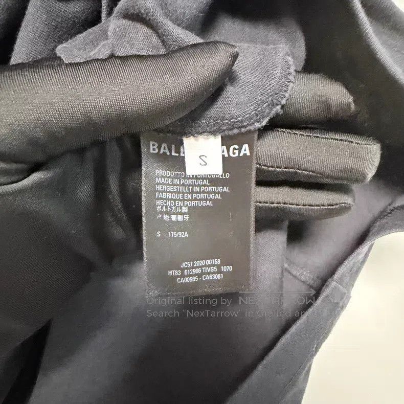 Balenciaga Balenciaga Front and Back Logo Short Sleeve T-Shirt Size US S / EU 44-46 / 1 - 6 Thumbnail