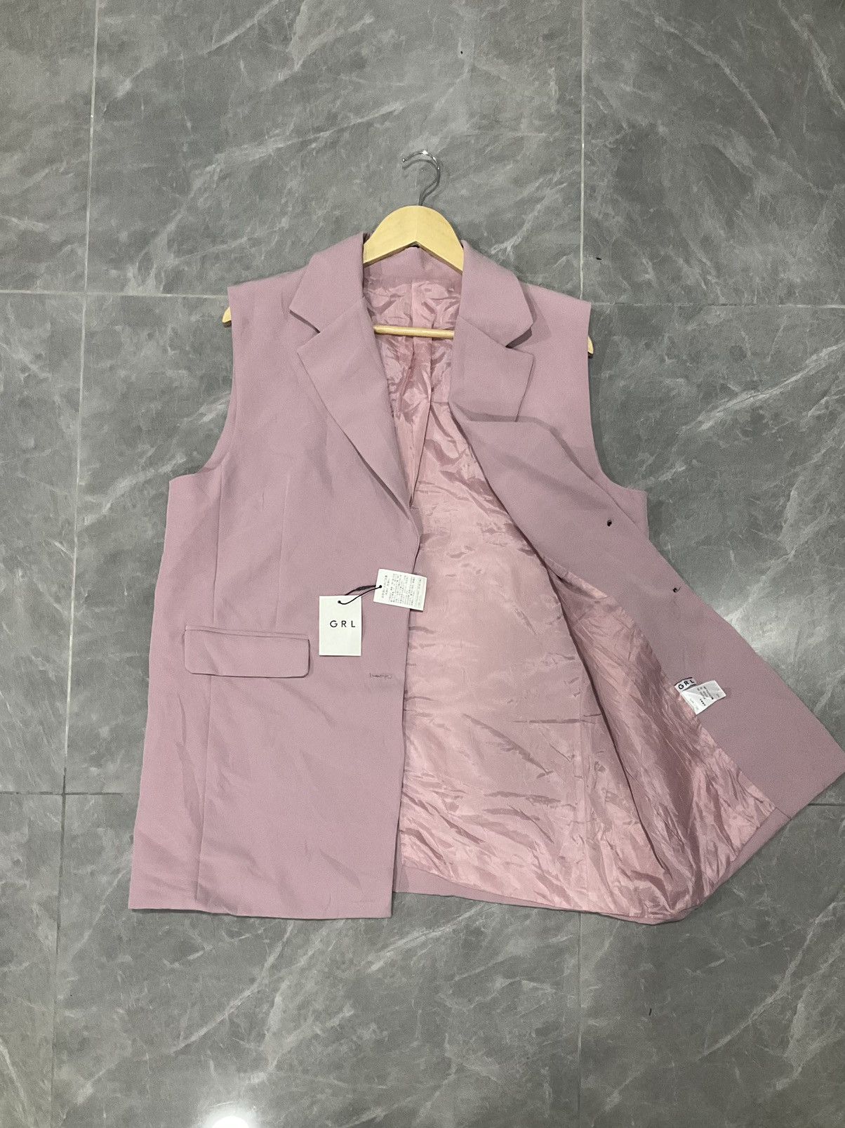 Grailed × Japanese Brand × Other Destock Women Sleeveless Blazer Vest Casual Size L / US 10 / IT 46 - 5 Thumbnail