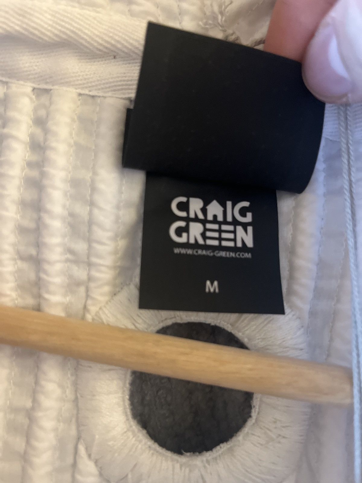 Craig Green SS18 tunnel cord biker jacket in white Size US M / EU 48-50 / 2 - 7 Thumbnail