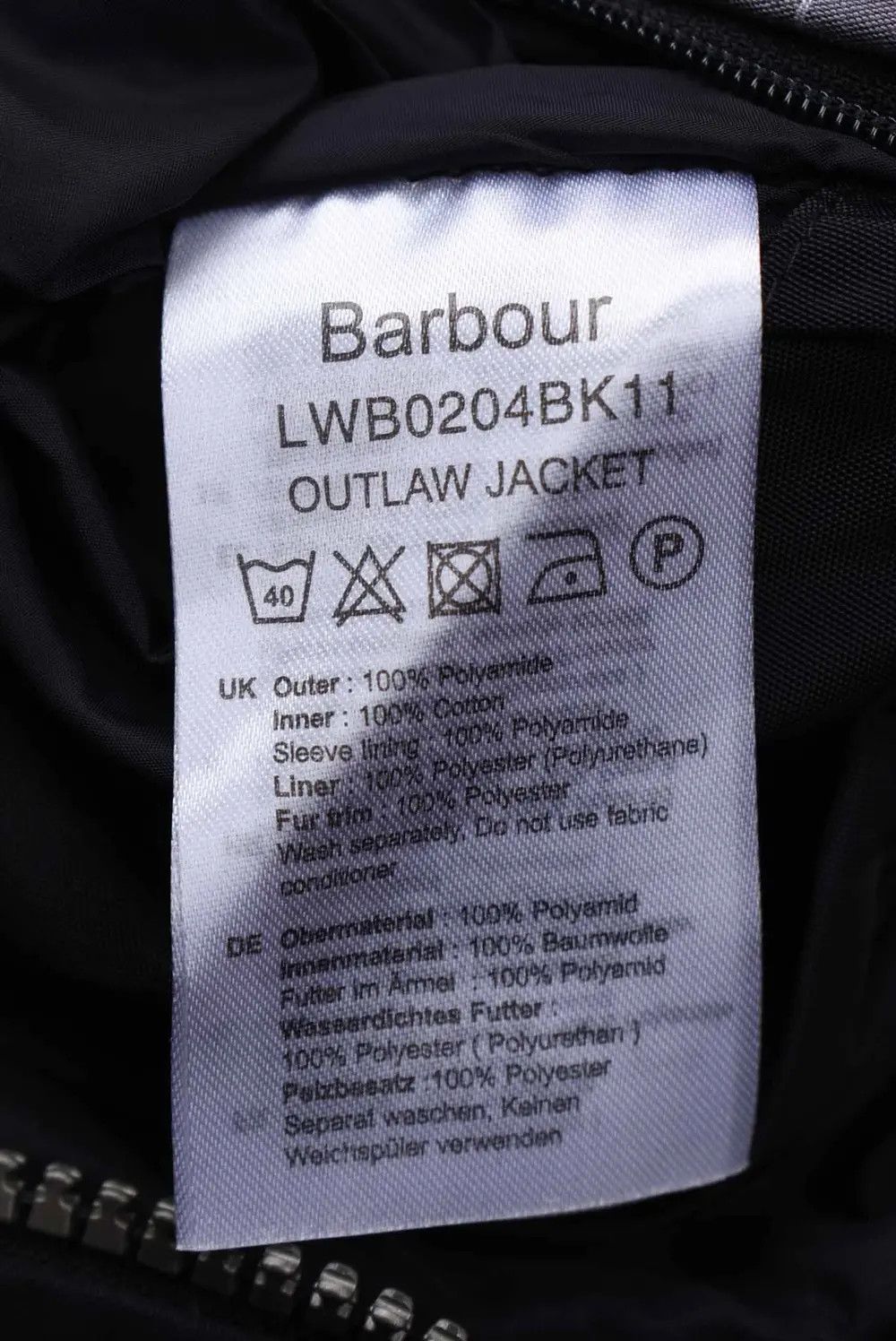 Barbour Women's Barbour Outlaw Waterproof Hooded Jacket Black Size M Size M / US 6-8 / IT 42-44 - 6 Thumbnail