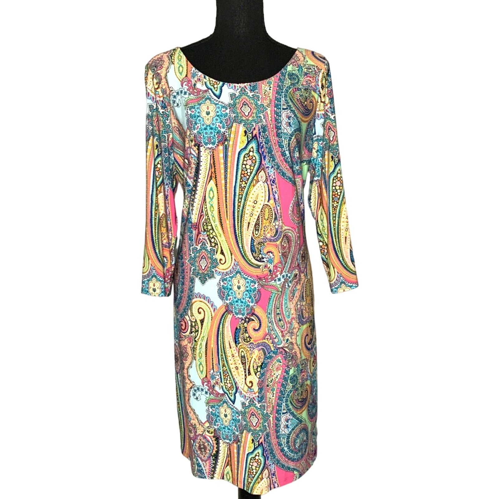 Tommy Hilfiger Plus Size 16 Women's TOMMY HILIFIGER Silky Knit Shift Dress Size XXL / US 16-18 / IT 52-54 - 1 Thumbnail