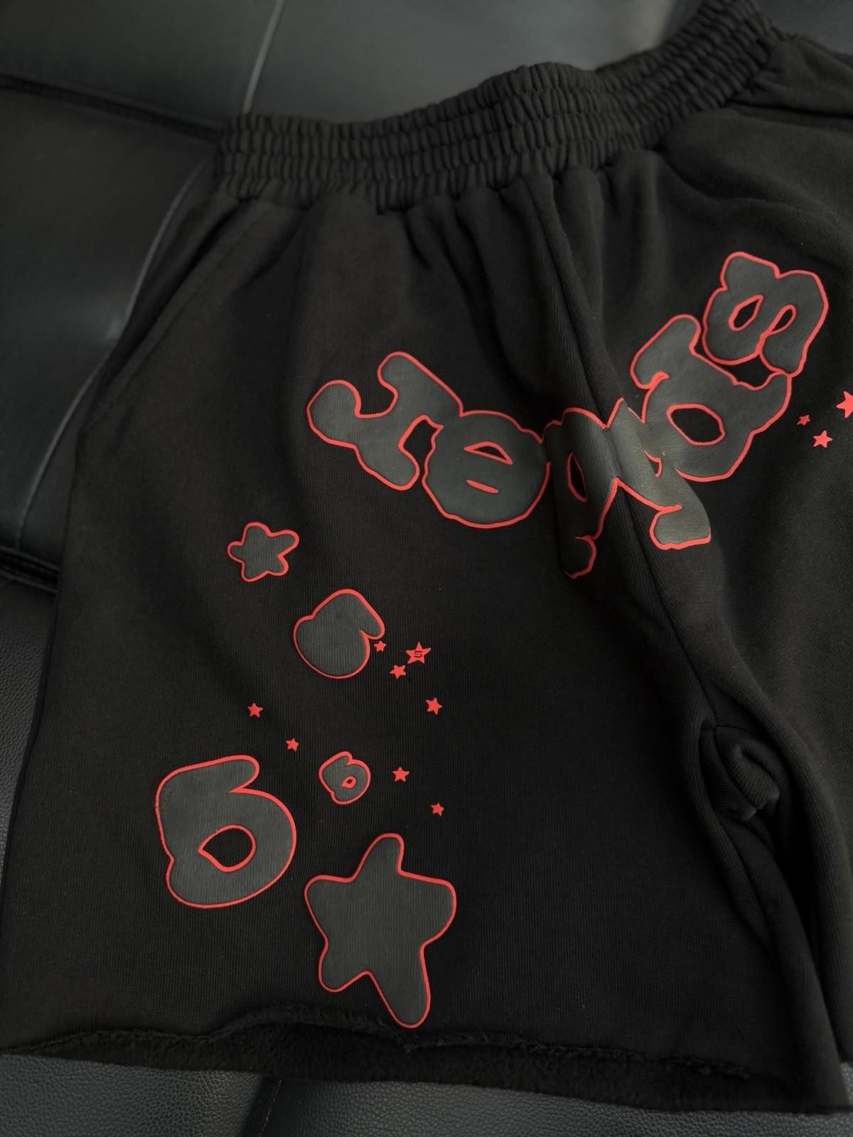 Sp5der Sp5der OG Web V2 Phantom Sweatshort “Black Red” (Small) NEW Size US 30 / EU 46 - 4 Thumbnail