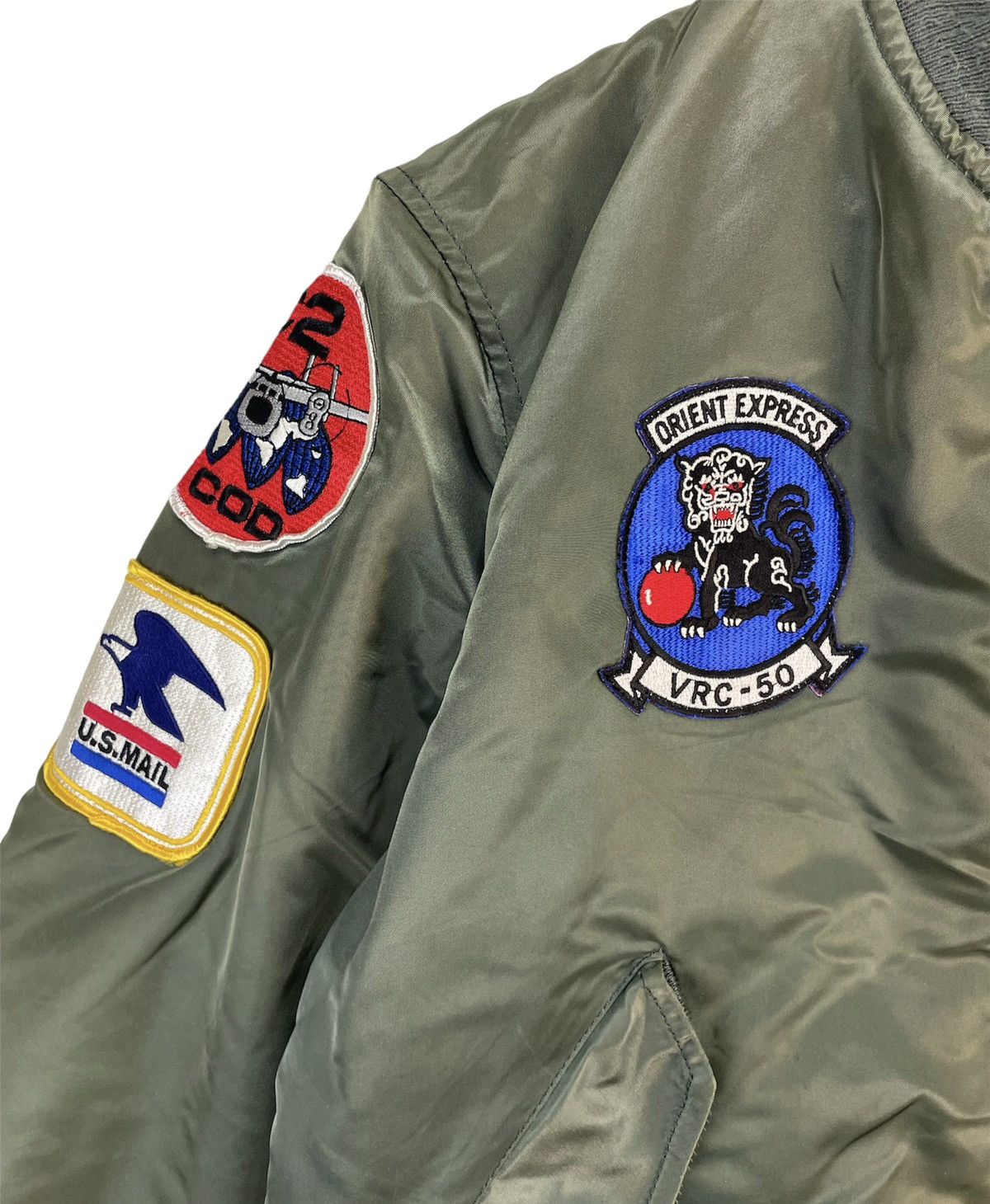 Alpha Industries × AlphaStyle × Vintage Vintage Alpha Industrie Bomber Jacket With Patches Size US M / EU 48-50 / 2 - 5 Thumbnail