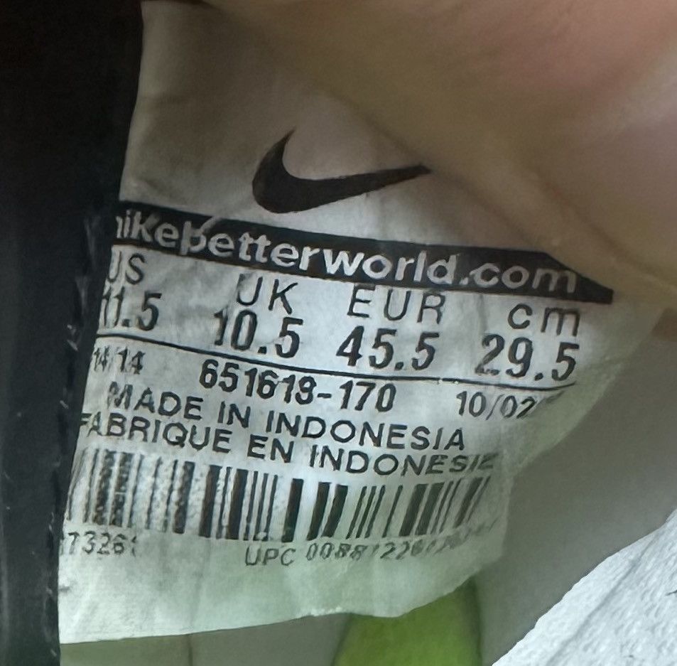 Nike 2014 NIKE MERCURIAL VELOCE II FG SOCCER BOOTS CLEATS US 11.5 Size US 11.5 / EU 44-45 - 8 Thumbnail