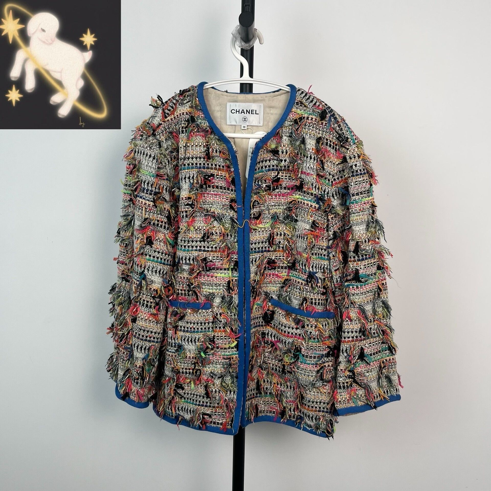Chanel Chanel GD Colorful Fringe Coat Size US XS / EU 42 / 0 - 1 Thumbnail