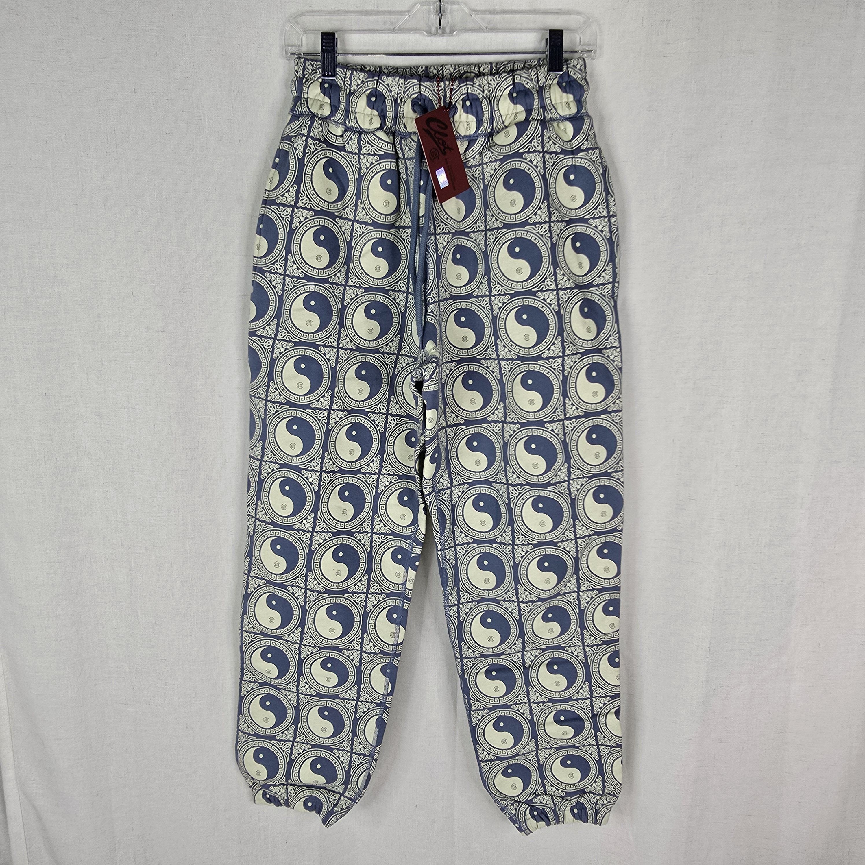 CLOT × Japanese Brand Clot Mens Small Blue Ying Yang Tai-chi Japanese Sweatpants Size US 30 / EU 46 - 1 Thumbnail