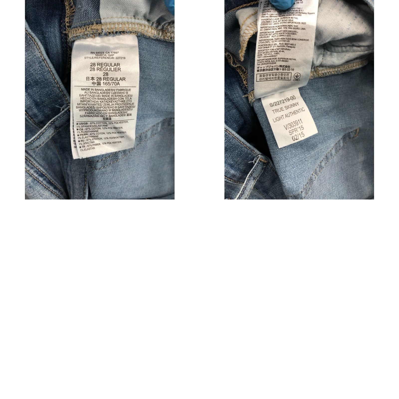 Gap Gap jeans Skinny Jeans Gap True Skinny 28 Womens Medium Blue Wash 5-Pocket Denim Cotton Regular Mix of standards Size 28" / US 6 / IT 42 - 9 Thumbnail