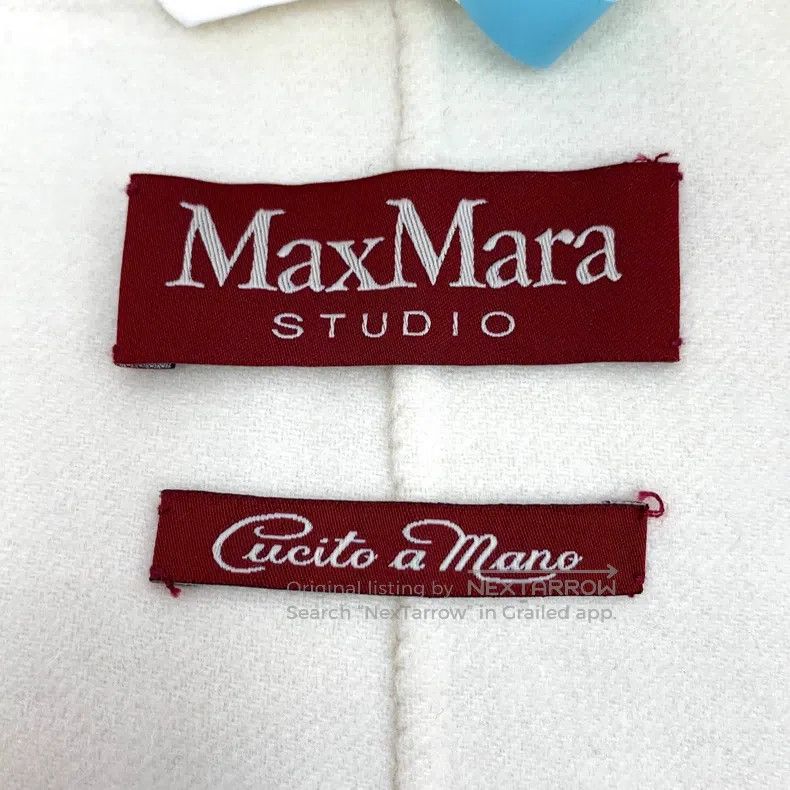 Max Mara Max Mara Beige Wool Melton Hooded Long-Sleeve Belted Coat Size XS / US 0-2 / IT 36-38 - 5 Thumbnail