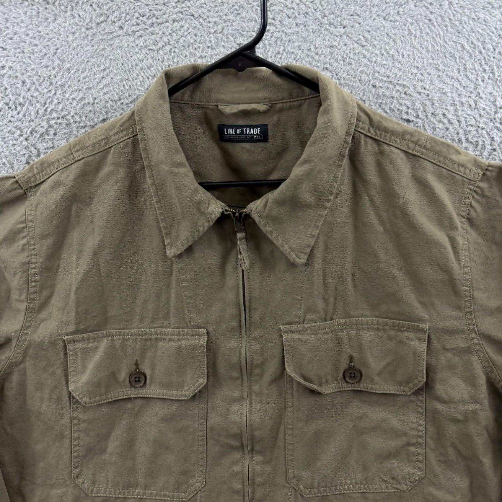Vintage Line Of Trade Jacket Men’s 2XL Brown Corbin Full Zip Utility Outdoor Jacket Size US XXL / EU 58 / 5 - 3 Thumbnail